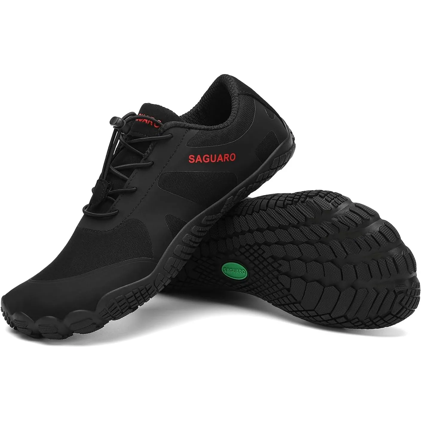 SAGUARO Unisex Barfußschuhe Outdoor Barfuss Traillaufschuhe Zehenschuhe mit Zero-Drop Solhe Gr.36-48