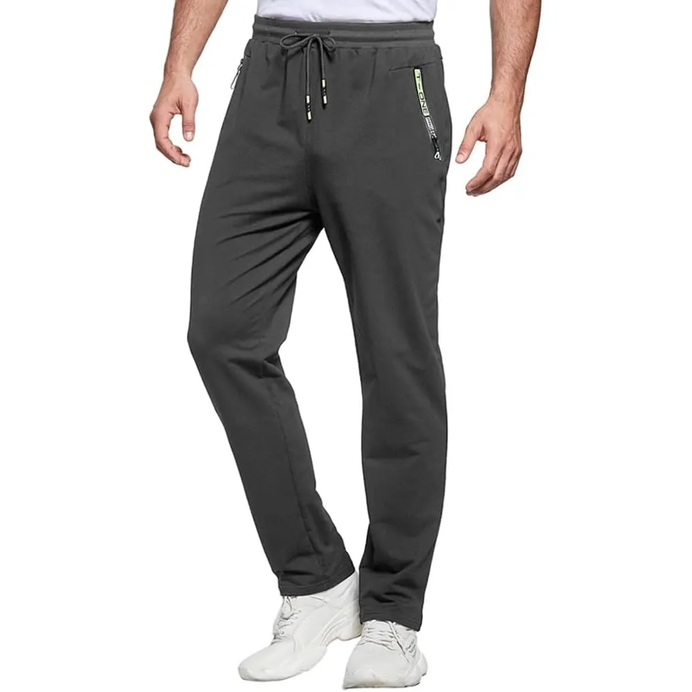 ZOXOZ Jogginghose Herren Baumwolle mit Reißverschluss Taschen Sweatpants Herren Hose