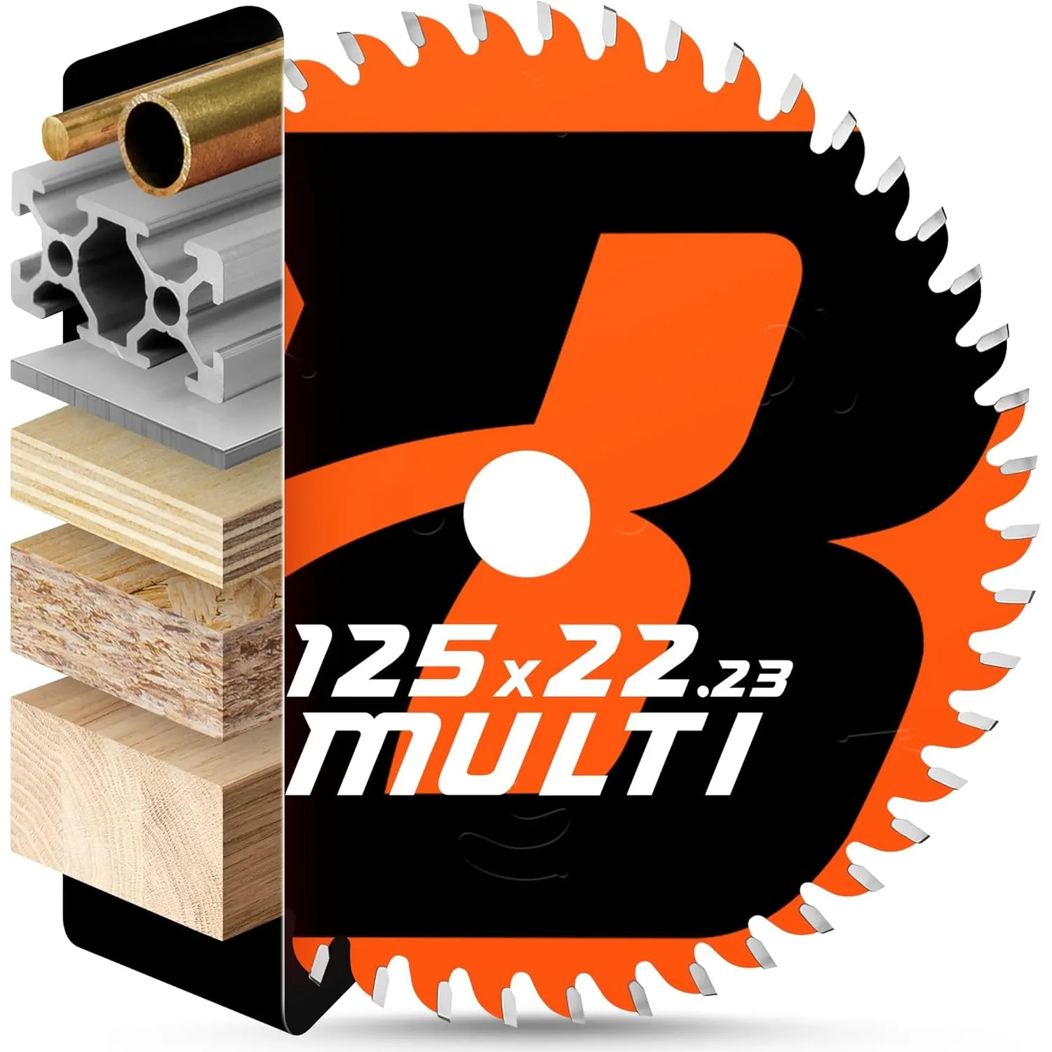 BAUBECK Sägeblatt für Winkelschleifer 125 - Multi Material Feinschnitt - Trennscheibe 125 Holz, Aluminium, Metall uvm. …