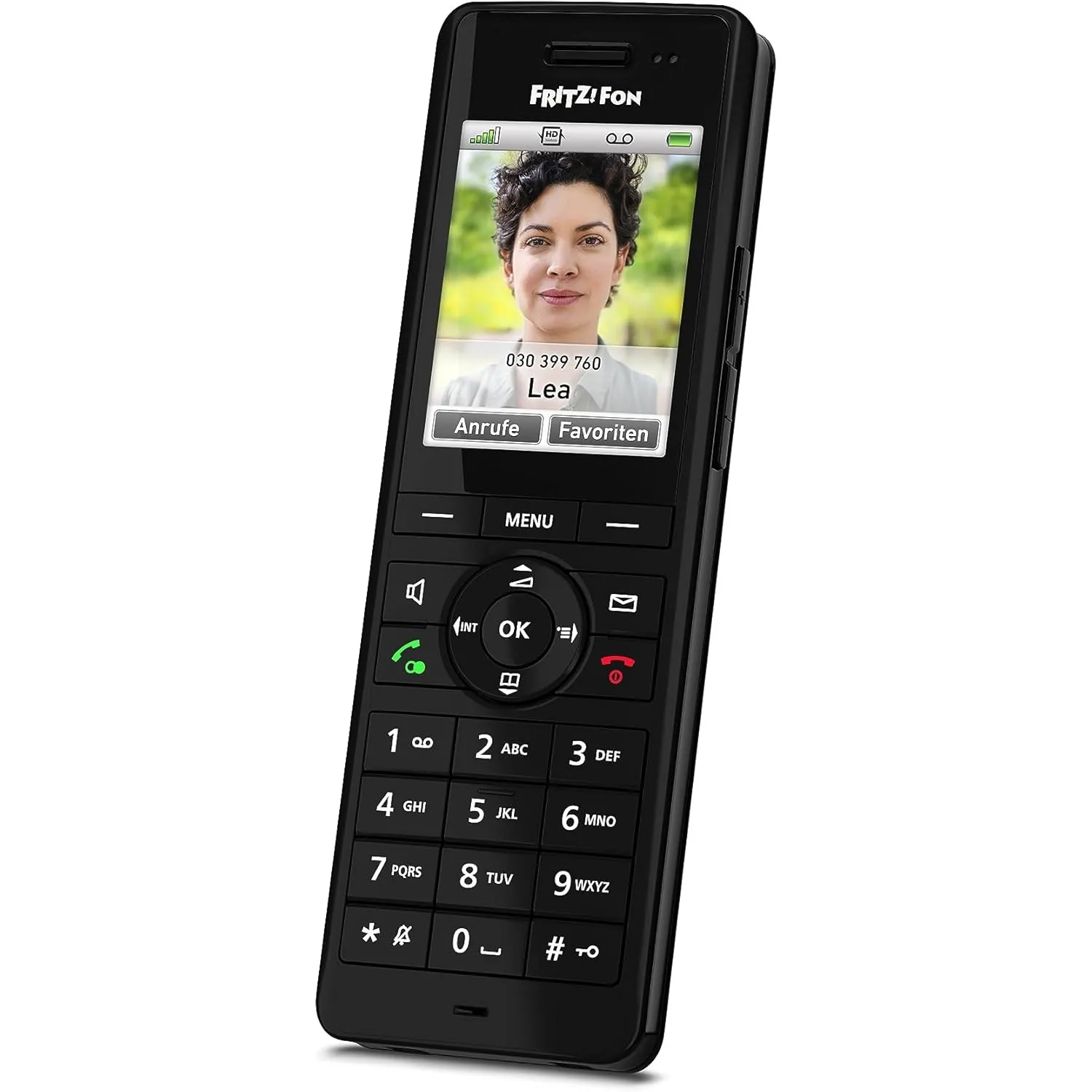 FRITZ!Fon X6 schwarz | DECT-Komforttelefon | HD-Telefonie mit Farbdisplay