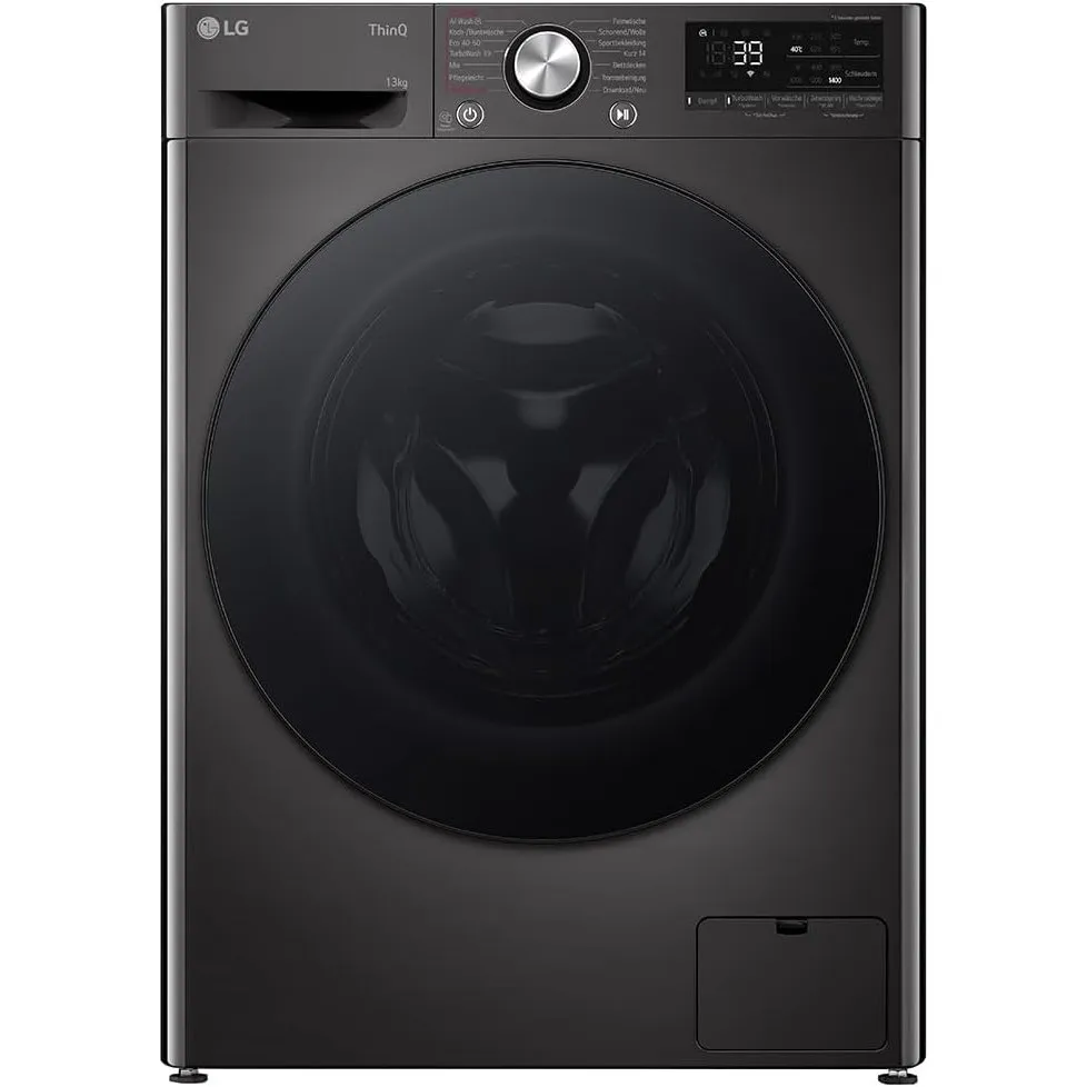 LG F4WR703YB Frontlader-Waschmaschine 13 kg, Klasse A -20%, 1.400 U./Min., 61.5x60x85 cm, TurboWash 360 in 39 Minuten, …