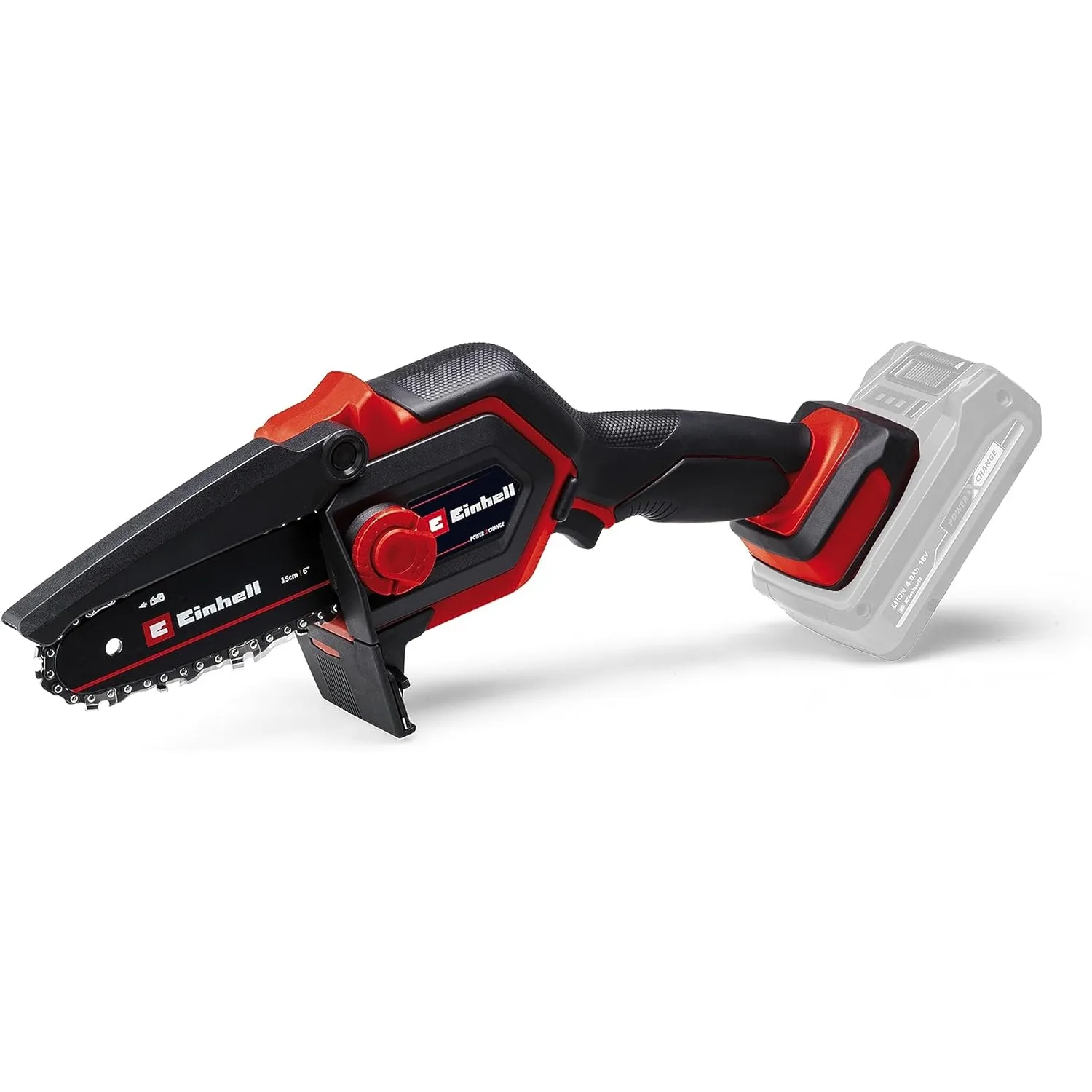 Einhell Akku-Astkettensäge GE-PS 18/15 Li BL-Solo Power X-Change (18 V, Brushless, 12,5 cm Schnittlänge, werkzeugloser …