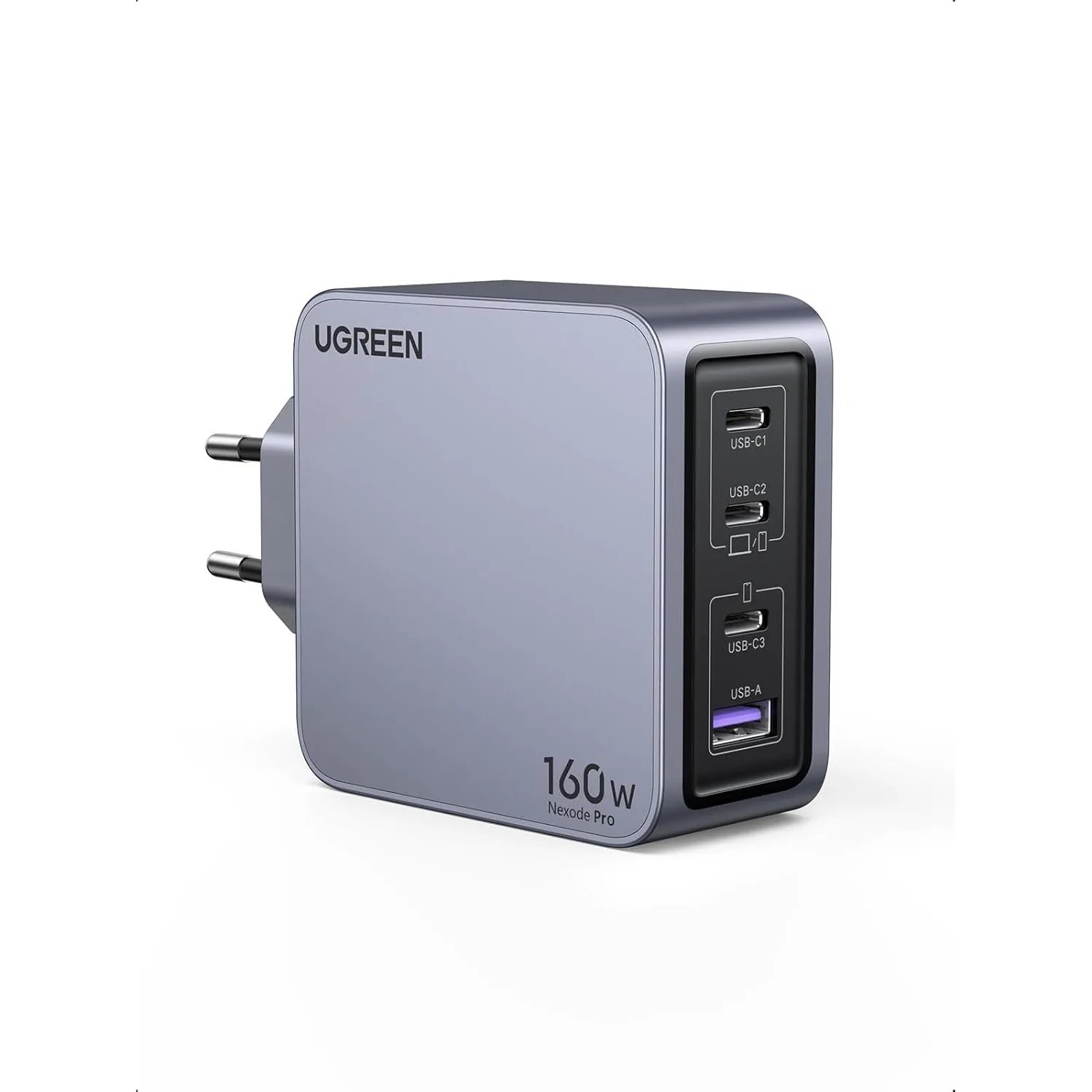UGREEN Nexode Pro USB C Ladegerät 160W, GaN Mini Charger, 4-Port Netzteil