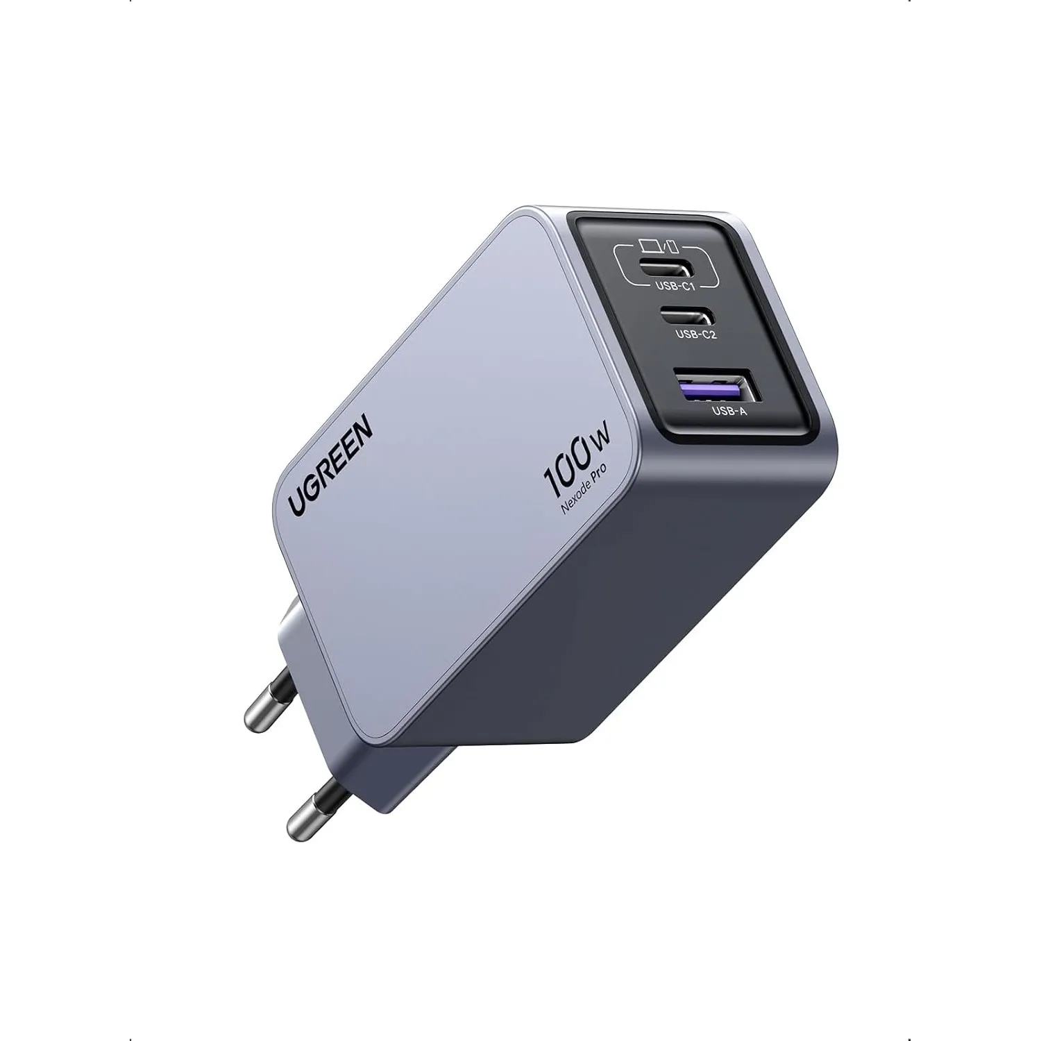 UGREEN USB C Ladegerät 100W, Nexode Pro Mini Charger, GaN 3-Port Netzteil