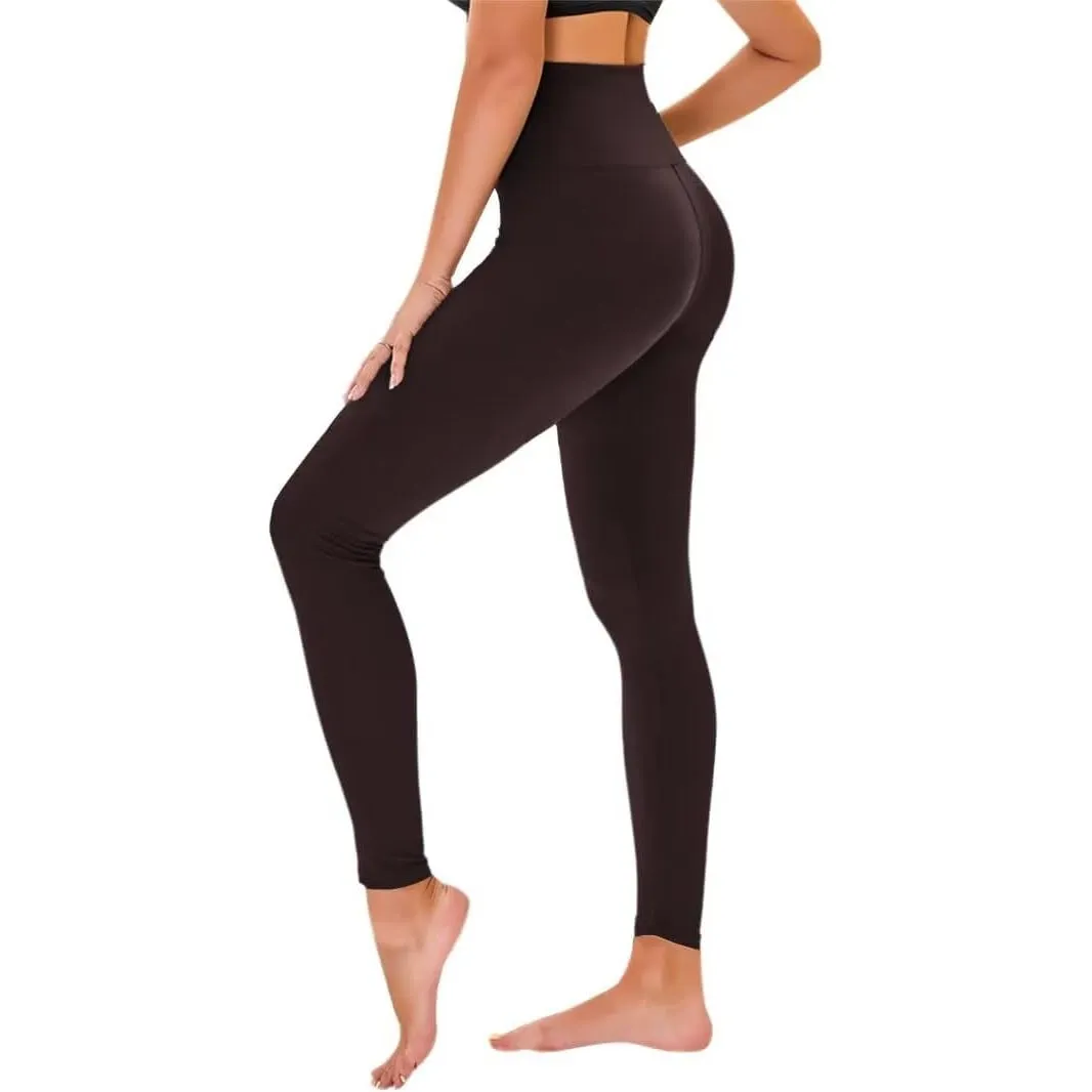 TNNZEET High Waist Leggings Damen Elastische Leggins Weiche Sporthose Gym