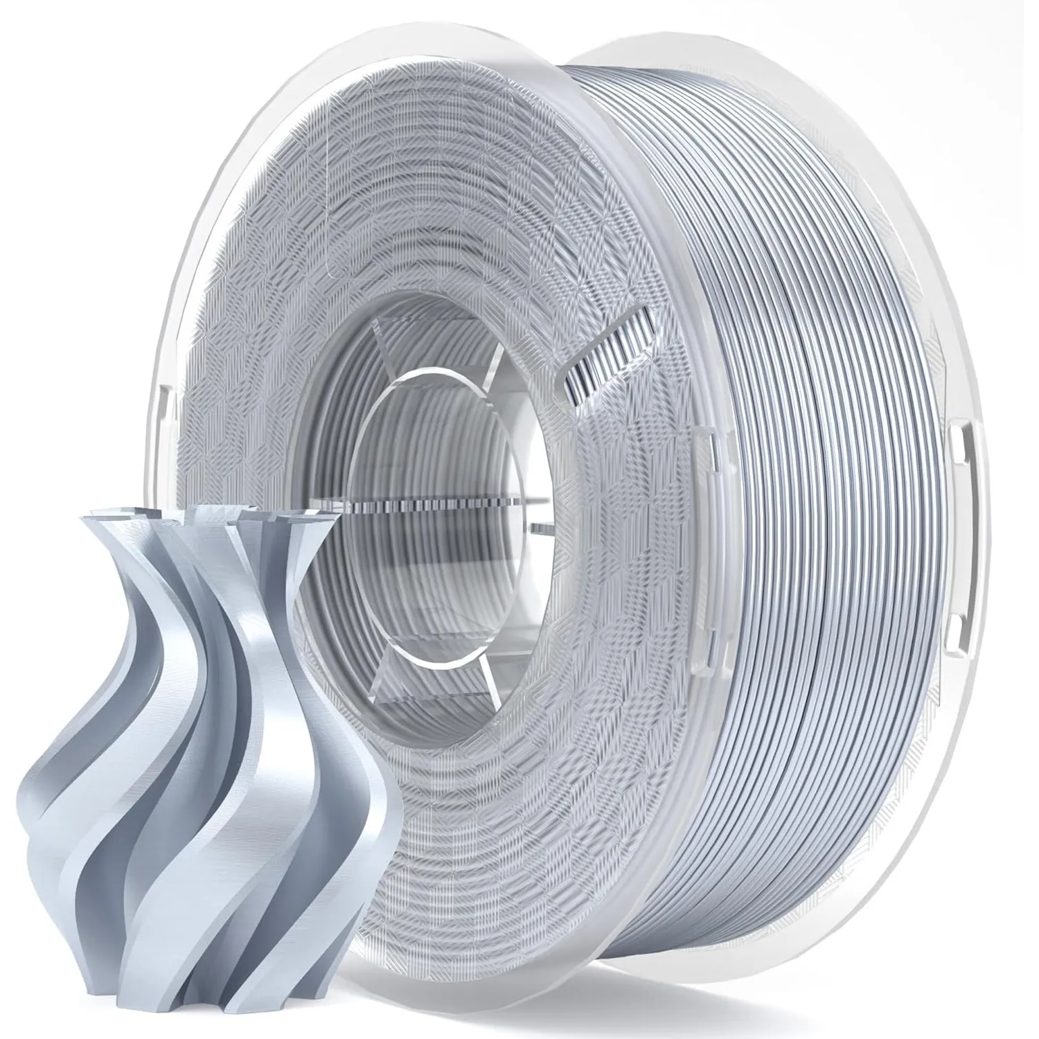 ELEGOO Silk PLA Filament 1.75mm Silbergrau 1kg