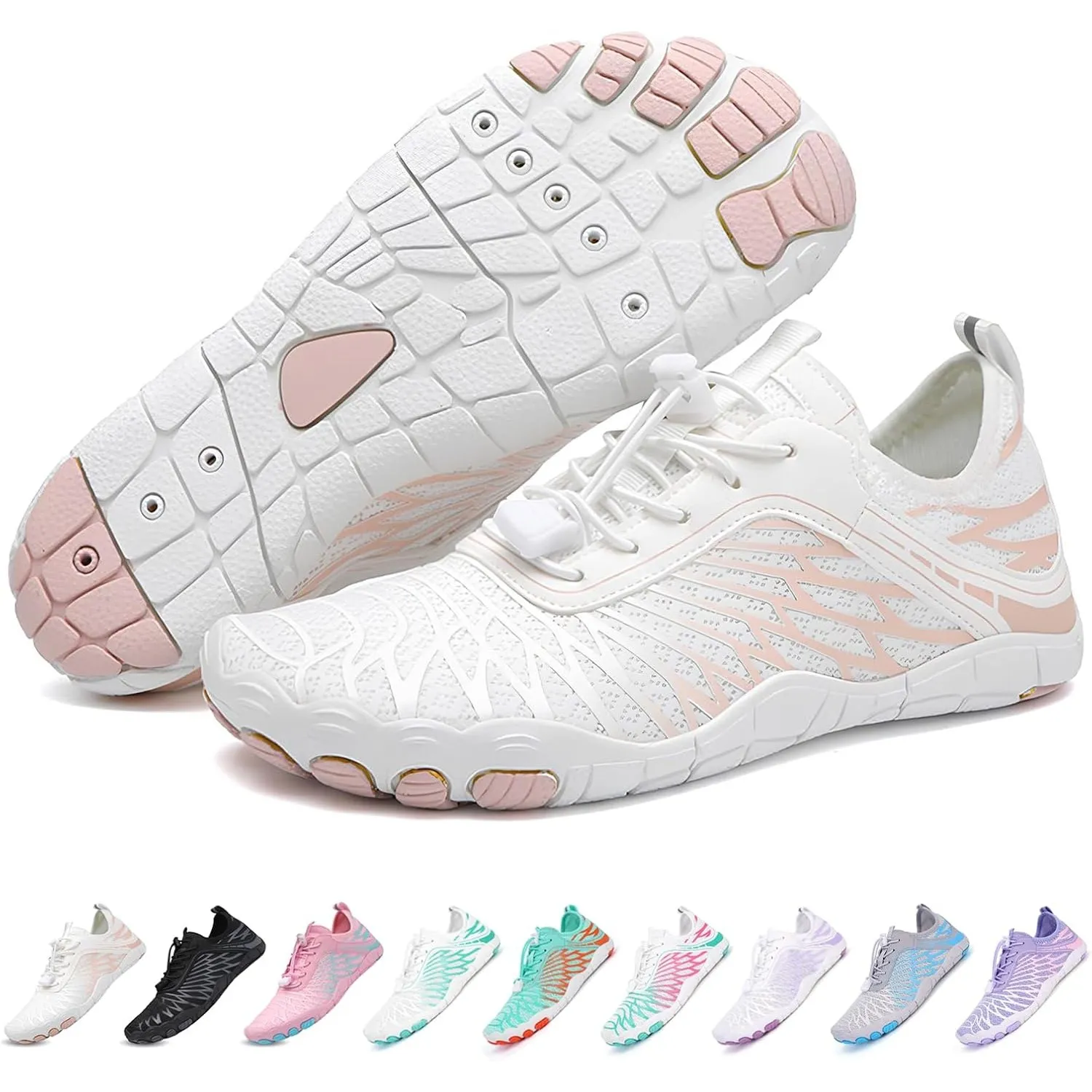 RUYI Unisex Barfuss Schuhe Damen Herren Barfußschuhe, Schnell Trocknend Badeschuhe, Weich Leicht Traillaufschuhe Fitnes…