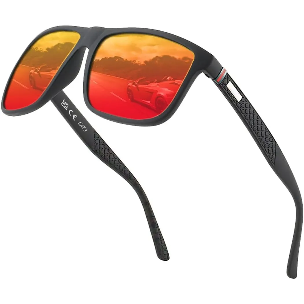Perfectmiaoxuan Polarisierte Sonnenbrille Herren/Damen ; Vintage/Klassisch/Elegant Brillengestell; HD-Pilotobjektive; G…