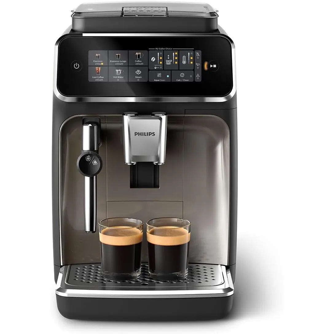 PHILIPS Kaffeevollautomat Panarello 3300 Serie, Schwarz, 5 Spezialitäten