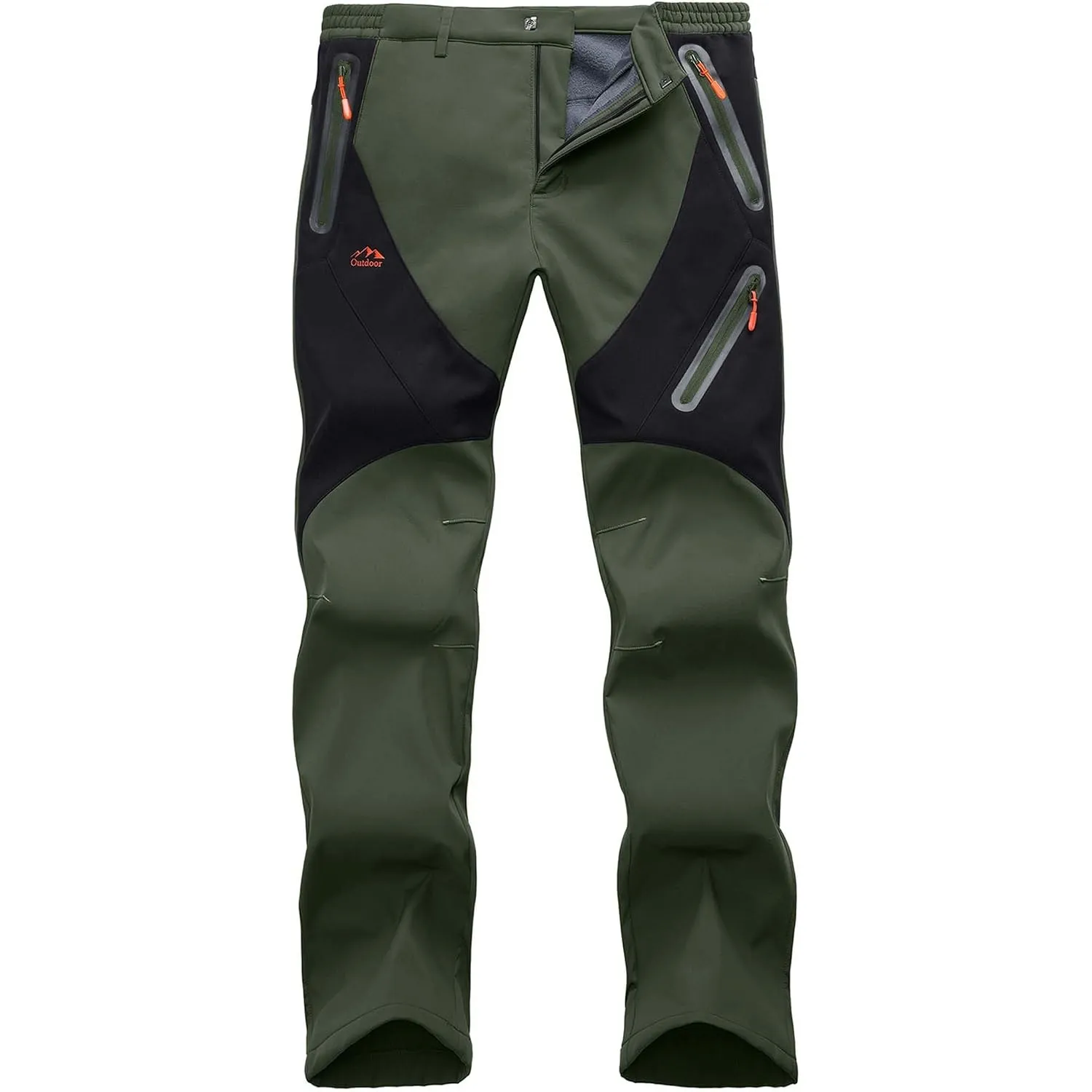 Thermohose Herren Winter Softshellhose Fleece Gefütterte Outdoor Hosen Für Herren Wanderhose wasserdichte Hose Skihose …