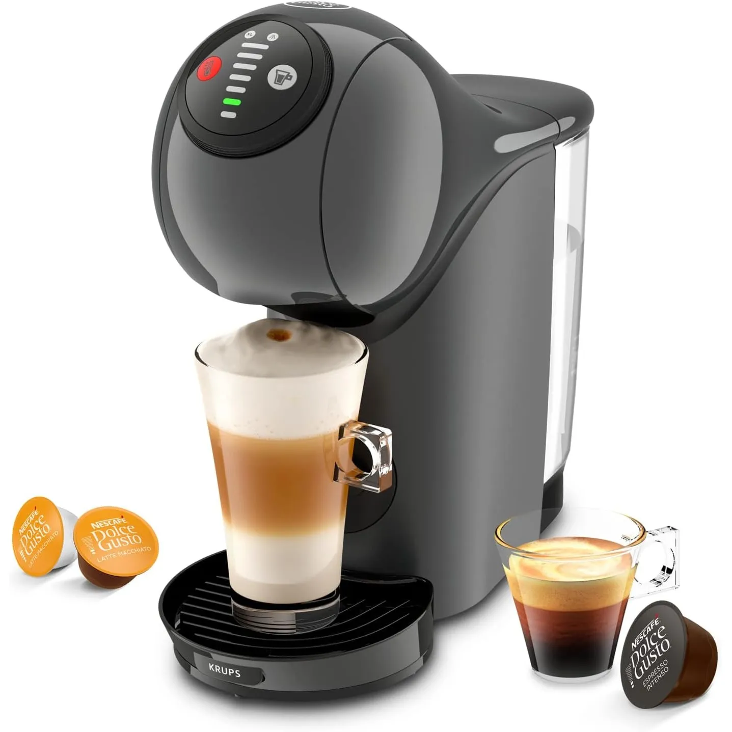 Nescafé Dolce Gusto Genio S by KRUPS, Kaffeekapselmaschine, 15 Bar, ultra-kompakt, Hochdruck, über 30 Kaffeekreationen,…