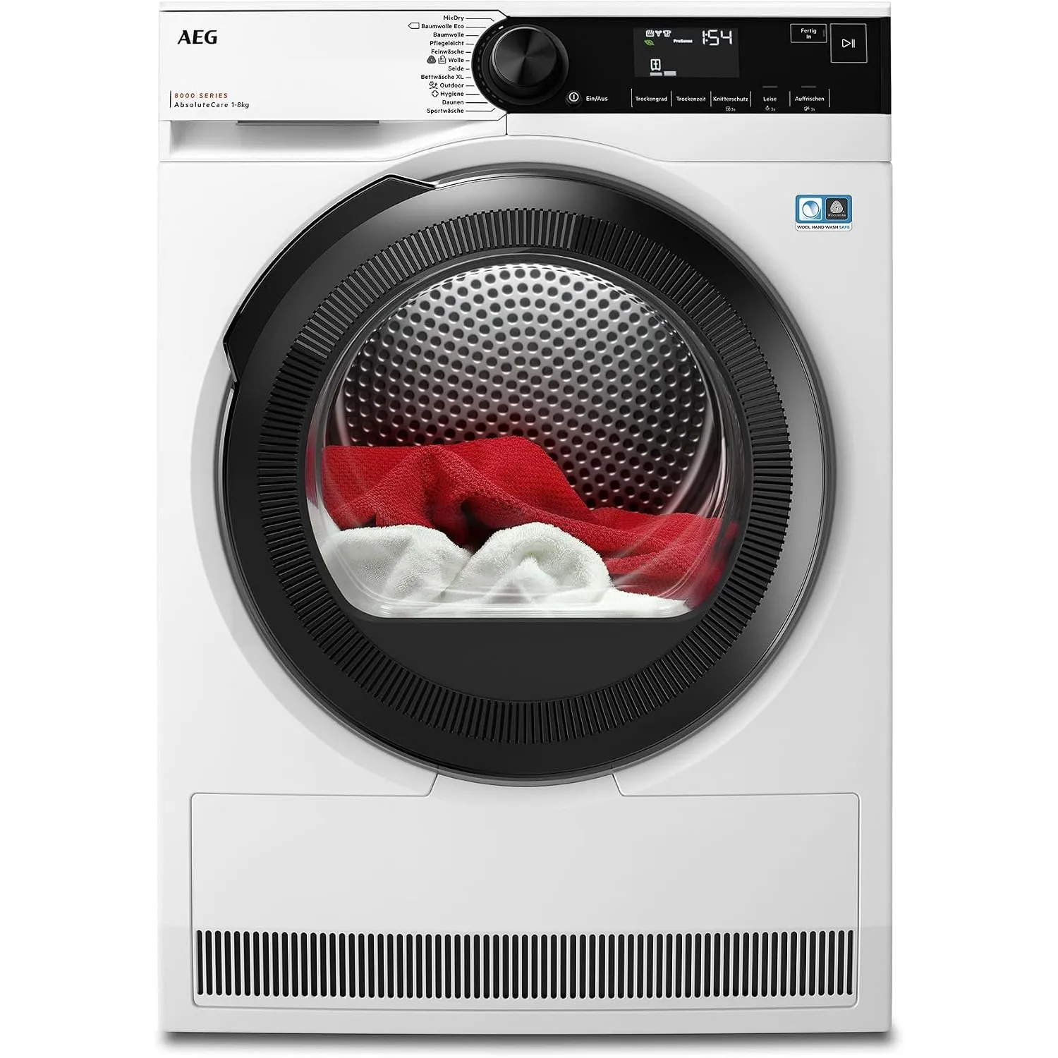 AEG Serie 8000 Wärmepumpentrockner 8 kg, Testsieger 2023, TR8AMZ68