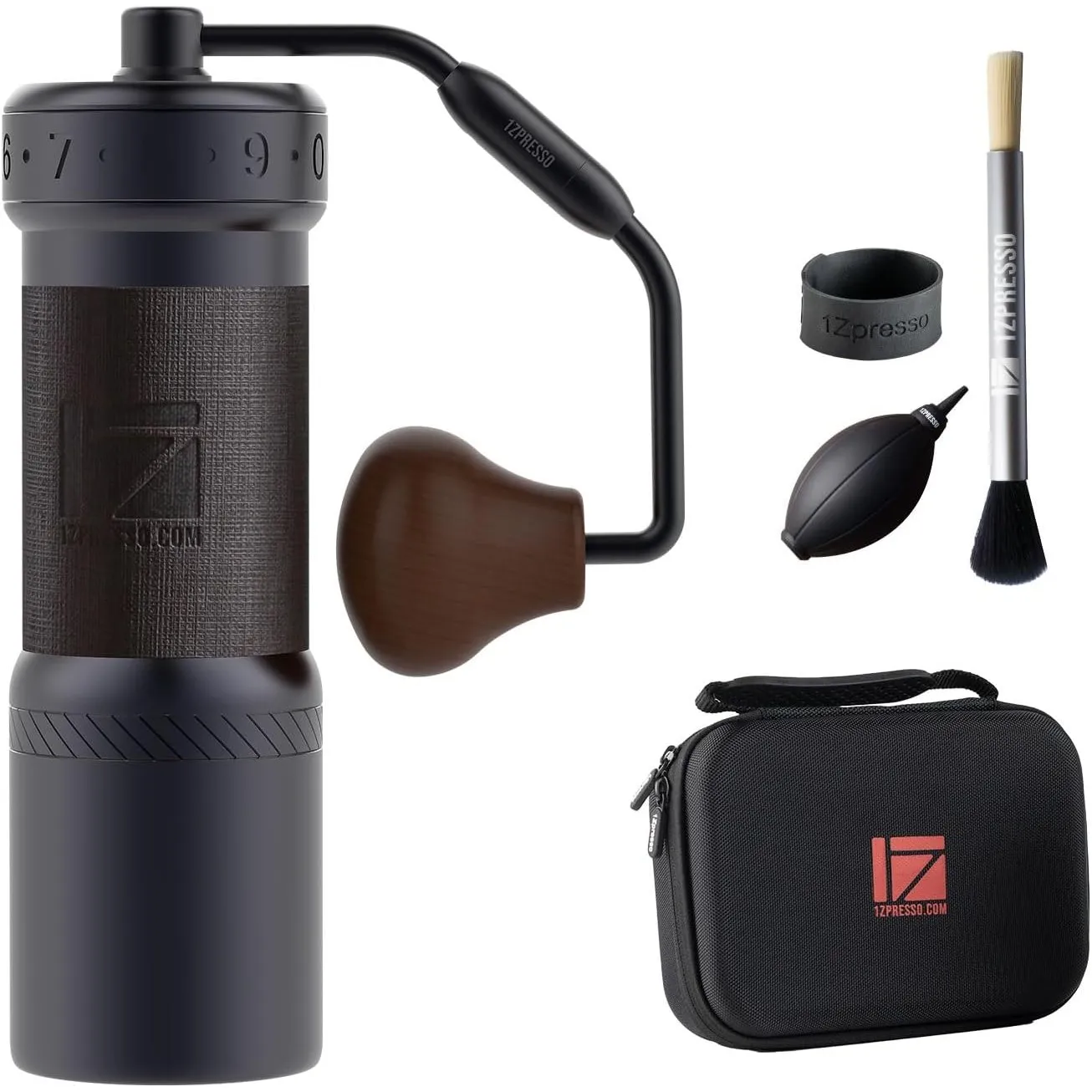 1Zpresso K-Ultra Manuelle Kaffeemühle Eisengrau mit konischen Mahlwerk aus Edelstahl, Intuitive numerische Einstellung,…