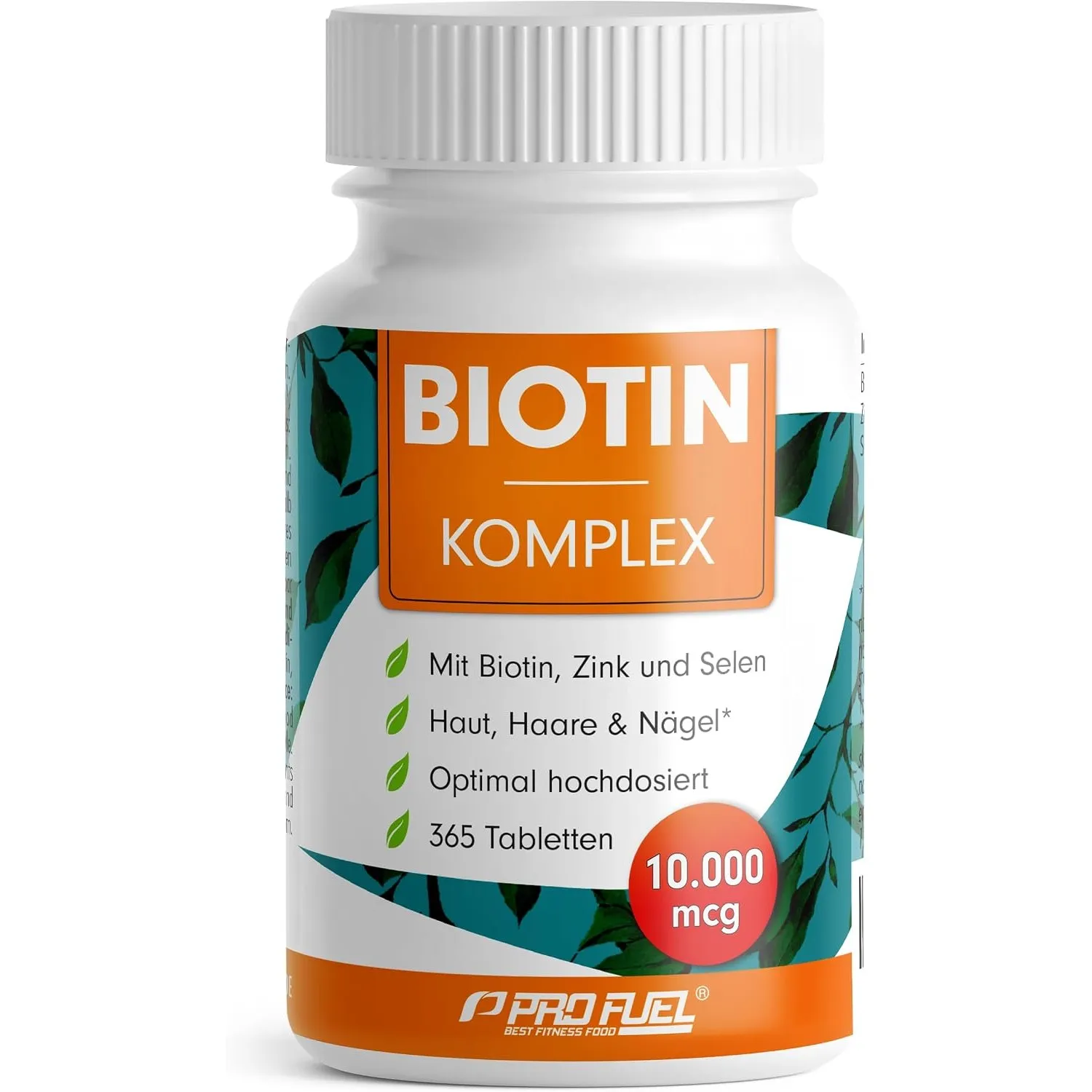 Biotin Tabletten 365x mit 10.000 mcg - Hochwertiger 3-in-1 Komplex: Biotin, Zink (10 mg) und Selen (55 µg) - mit Zink-B…