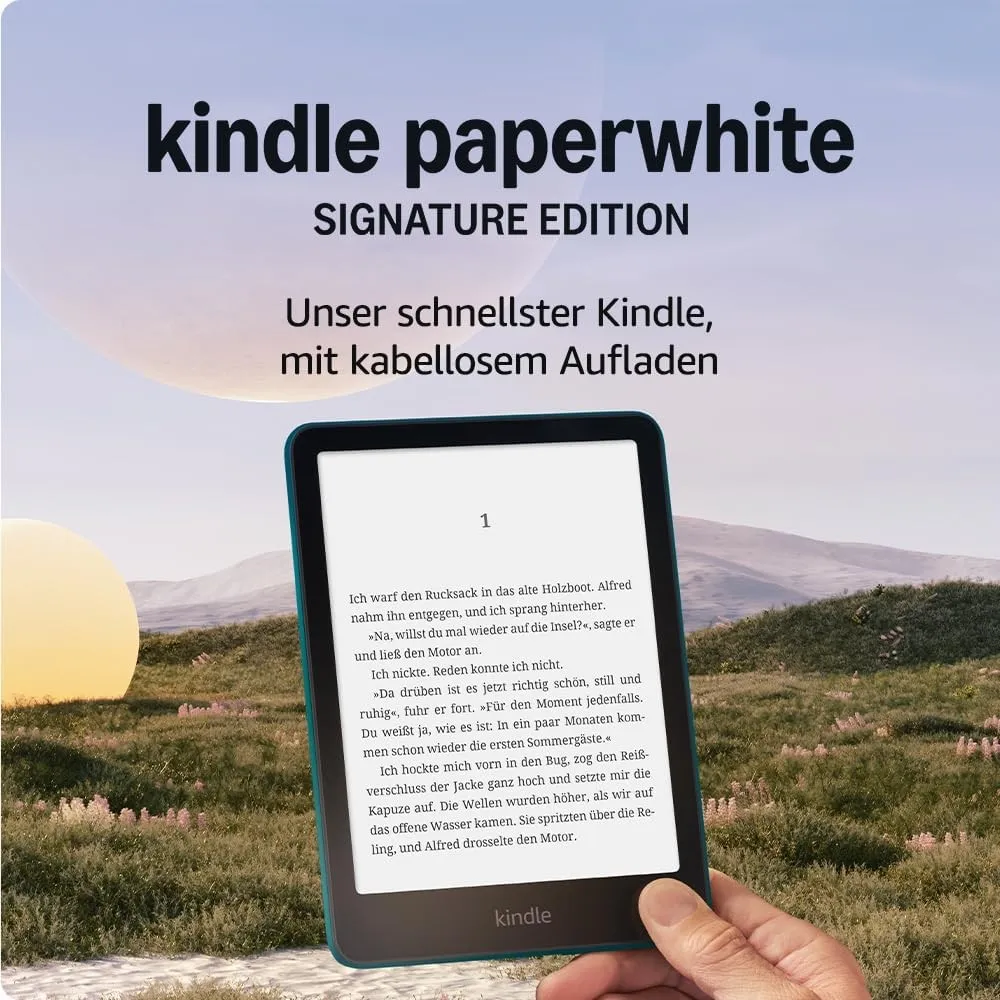 Amazon Kindle Paperwhite Signature Edition 32 GB (Version 2024) – Frontlicht mit automatischer Anpassung, kabelloses Au…