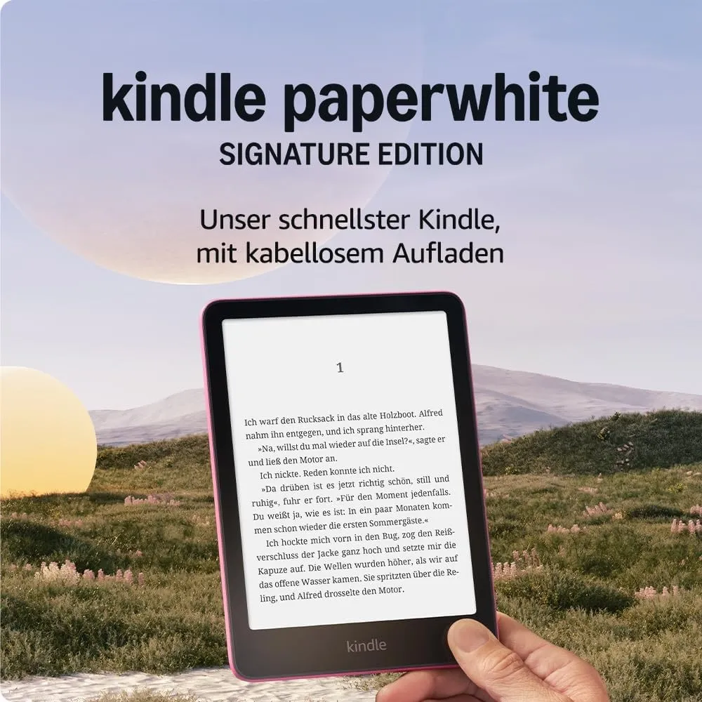 Amazon Kindle Paperwhite Signature Edition 32 GB (Version 2024) – Frontlicht mit automatischer Anpassung, kabelloses Au…