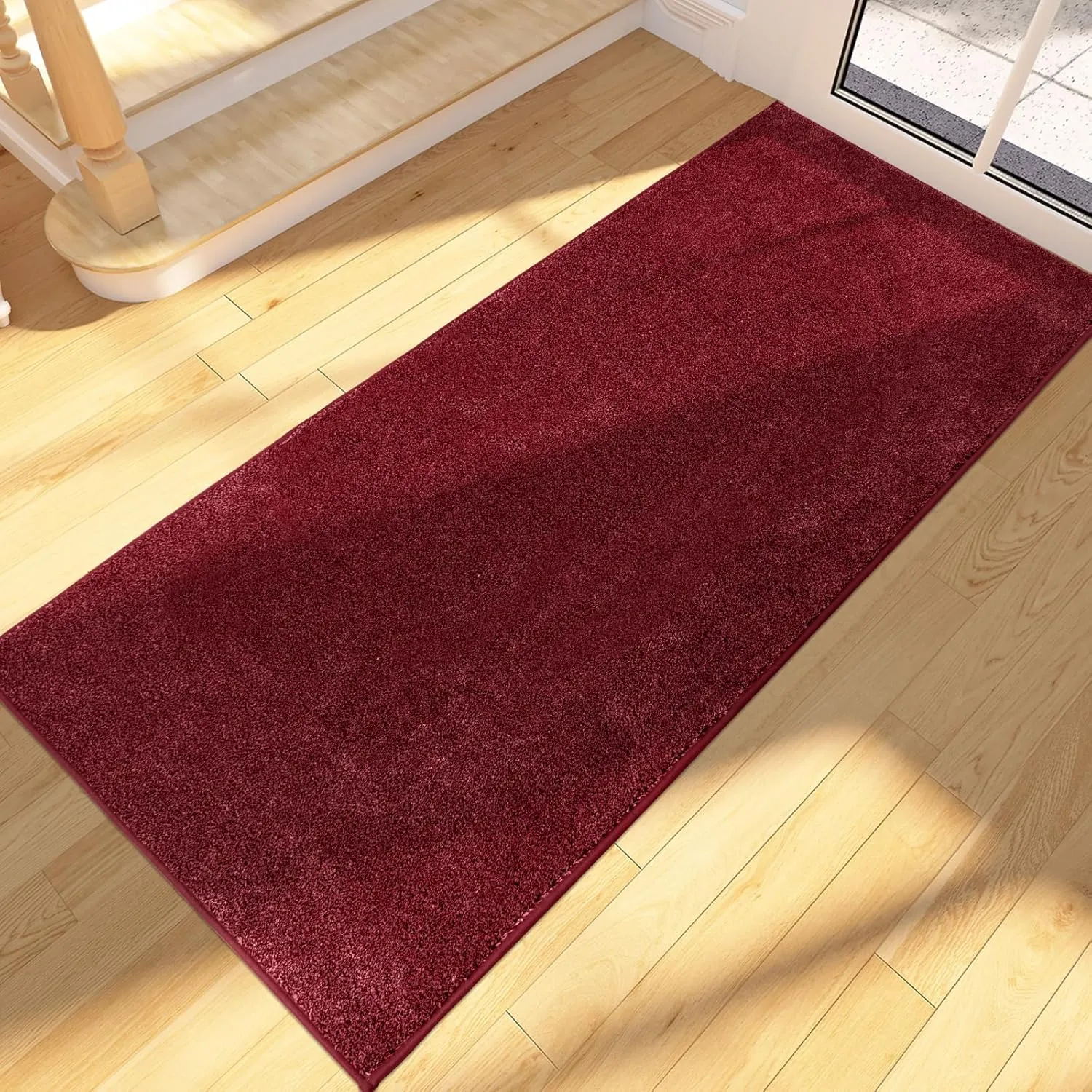 FCSDETAIL Schmutzfangmatte Innen Lang 60 x 150 cm, rutschfeste waschbare Fußmatte, Sauberlaufmatte, absorbierend Türmat…