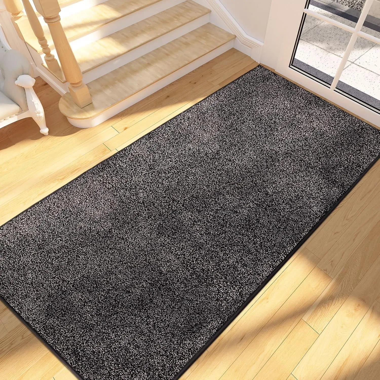 FCSDETAIL Schmutzfangmatte Innen Lang 80 x 178 cm, rutschfeste waschbare Fußmatte, absorbierend Türmatte, Fussmatte Läu…