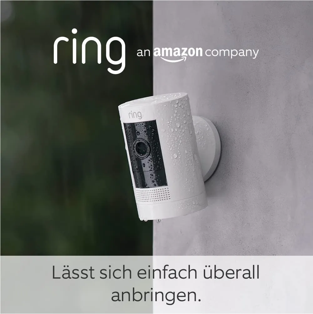 Ring Außenkamera Solar (Stick Up Cam) | Überwachungskamera aussen mit Solarpanel, 1080p-HD-Video, WLAN, witterungsbeständig, geeignet für Haus & Grundstück | 2 Kameras