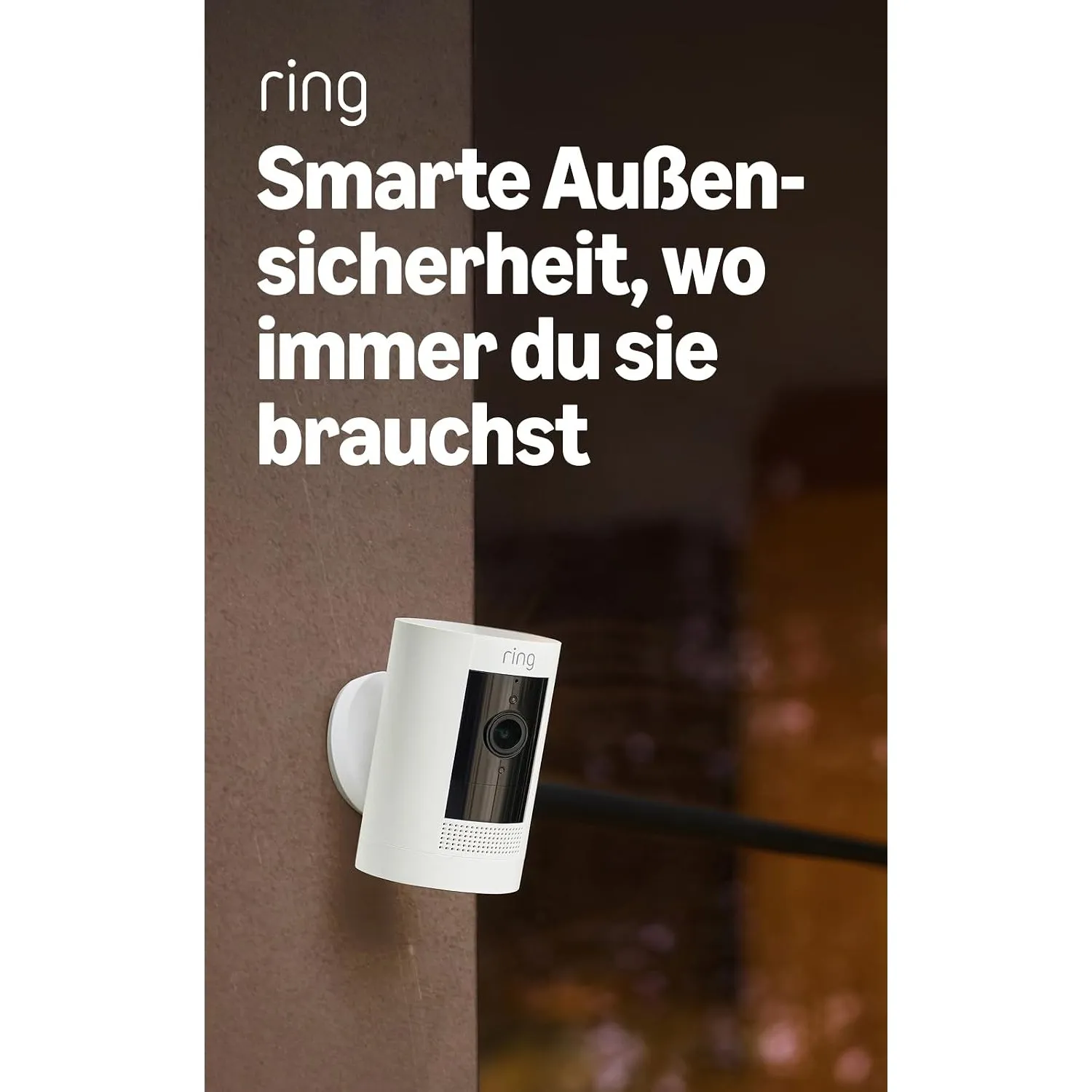 Ring Außenkamera Akku (Stick Up Cam Battery) | Überwachungskamera aussen mit 1080p-HD-Video, WLAN, witterungsbeständig,…