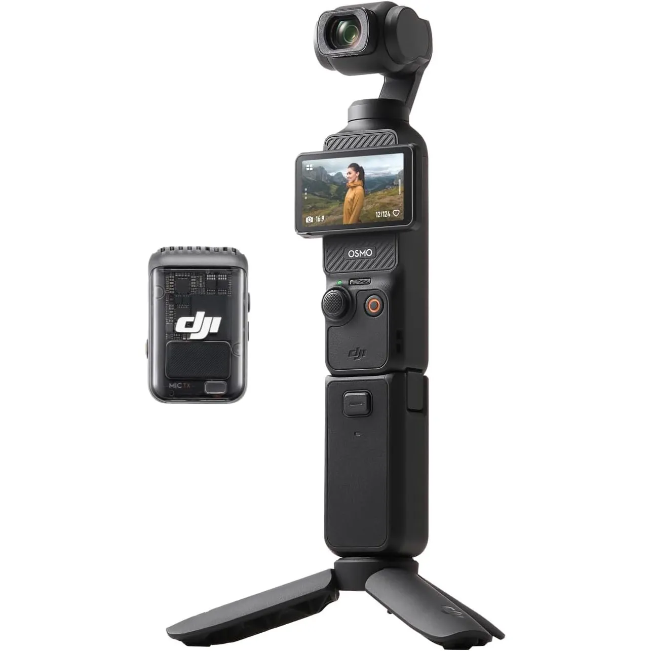 DJI Osmo Pocket 3 Kreativ Combo, vlog kamera 4K mit 1-Zoll-CMOS und 4K/120 fps Video, 3-Achsen-Stabilisierung, digital …