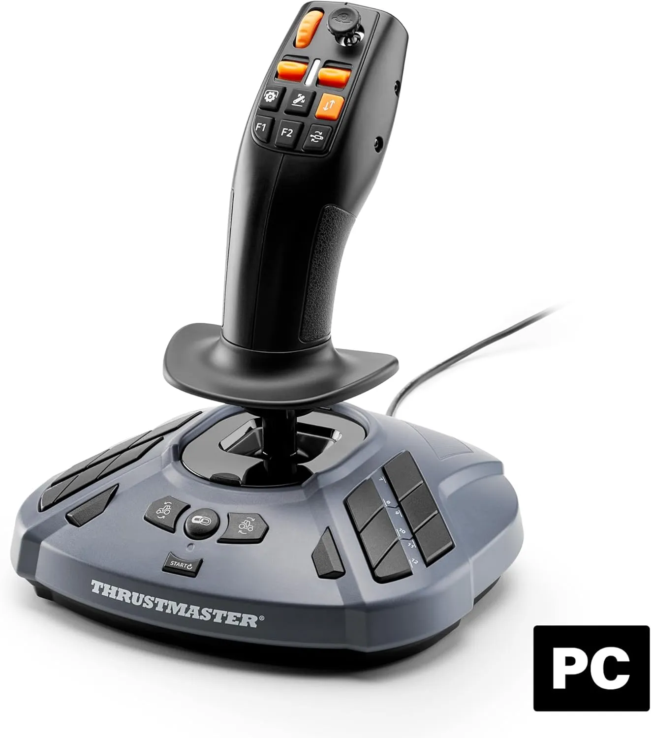 Thrustmaster SimTask FarmStick – Präziser und Multifunktionaler Joystick für Farming-Simulatoren, Fahrzeugsteuerung und…