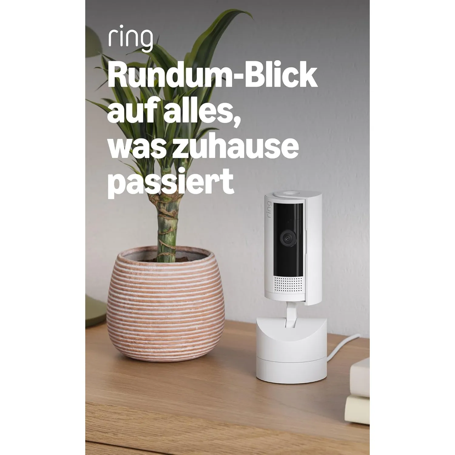 Bewegliche Ring-Innenkamera (Pan-Tilt Indoor Camera) von Amazon | Plug-in-Sicherheitskamera für Haustierbesitzer | 360°…