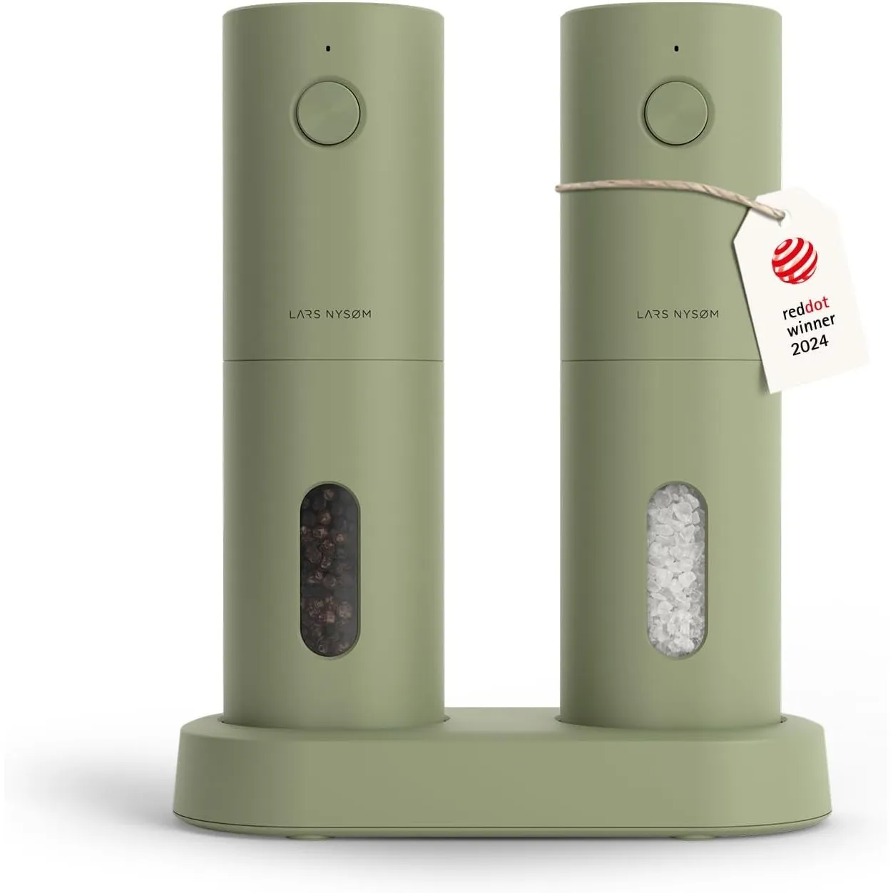 LARS NYSØM Salz und Pfeffermühle Elektrisch - Pfeffermühle mit Ladestation