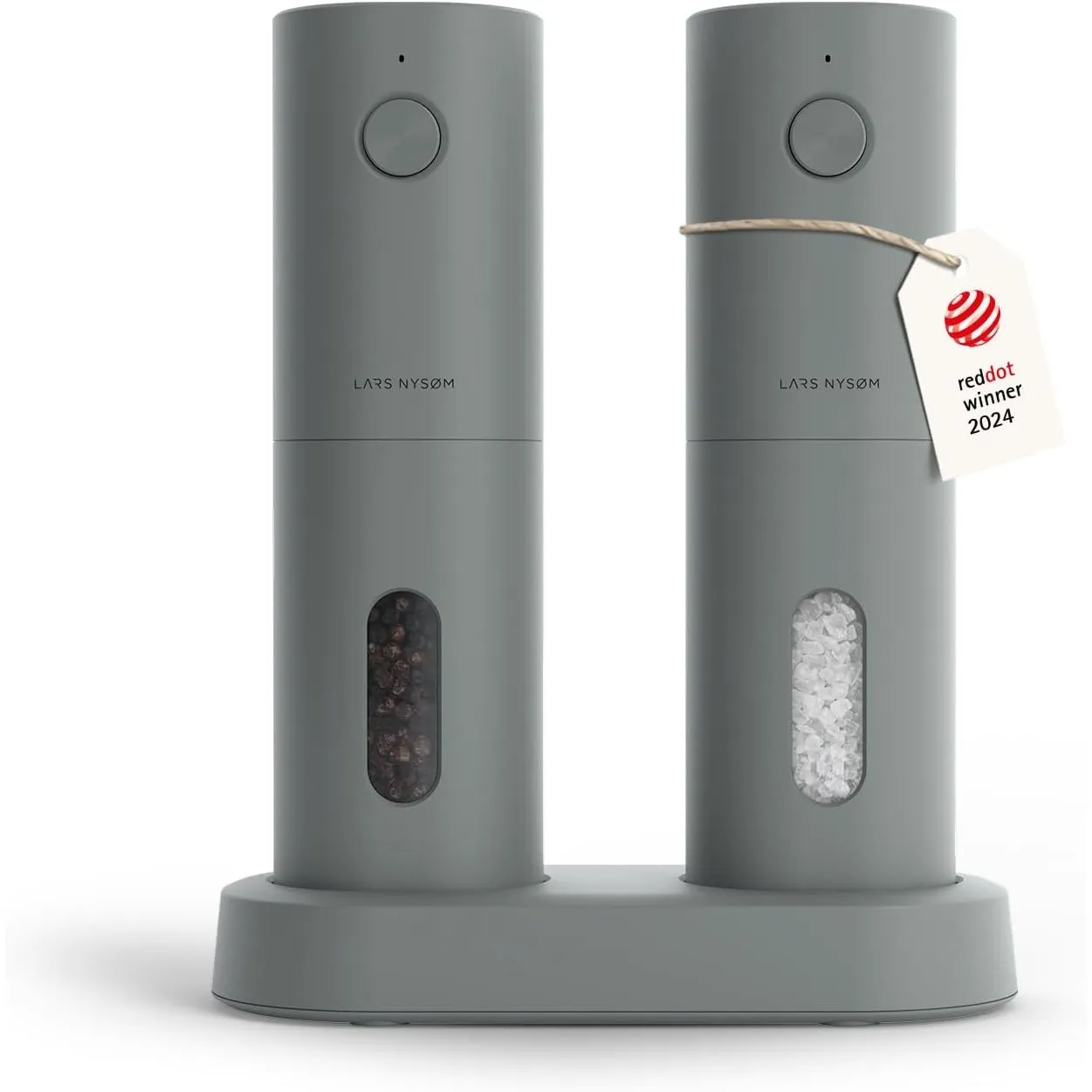LARS NYSØM Salz und Pfeffermühle Elektrisch - Pfeffermühle mit Ladestation