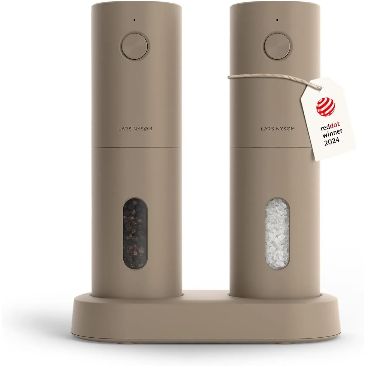 LARS NYSØM Salz und Pfeffermühle Elektrisch - Pfeffermühle mit Ladestation