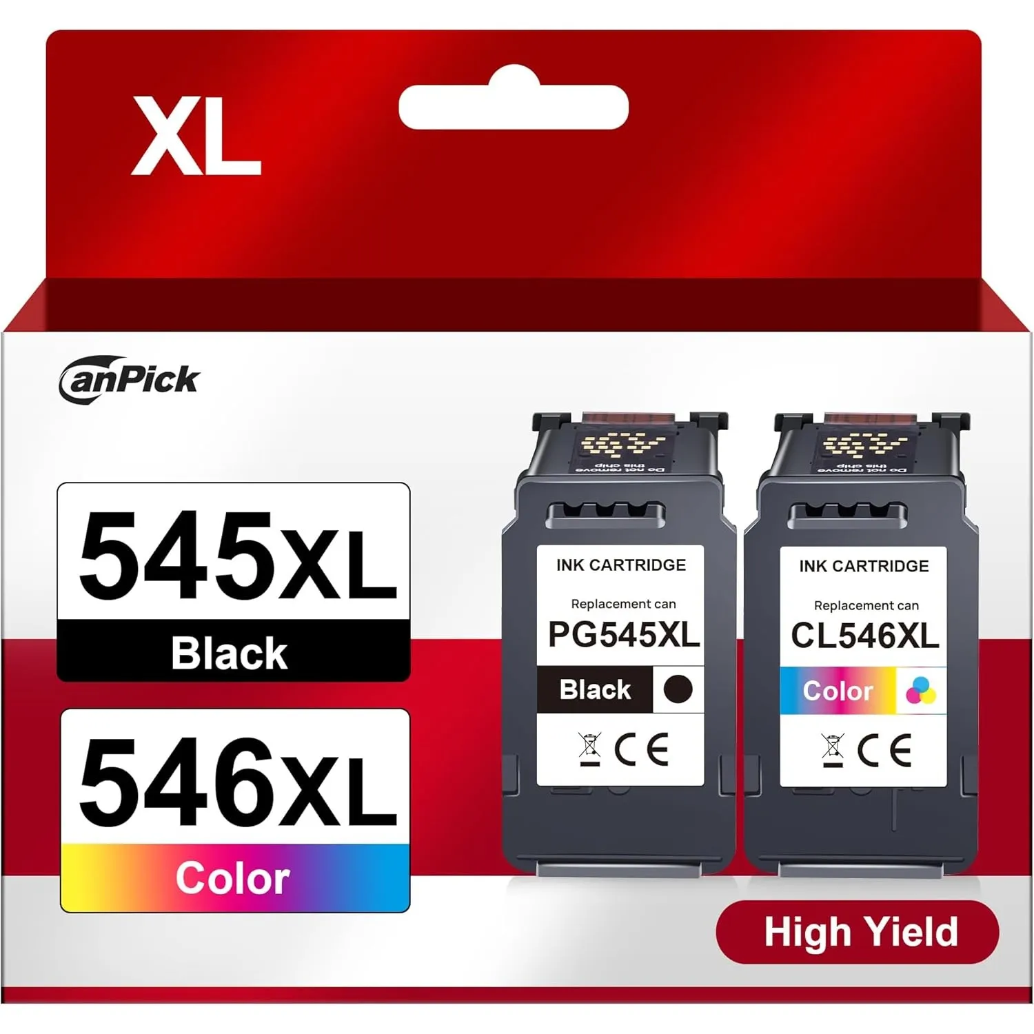 CanPick 545 546 PG545XL CL546XL Ersatz für Canon Druckerpatrone 545 546