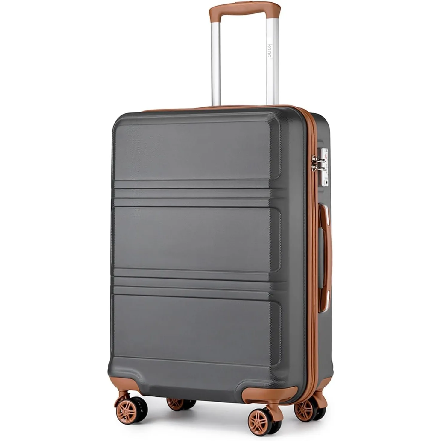 KONO Koffer Hartschalenkoffer, ABS+PC Trolley mit TSA Schloss, 360° Leisen Rollen,Klein/Mittelgroß/Groß/Großer Reisekof…