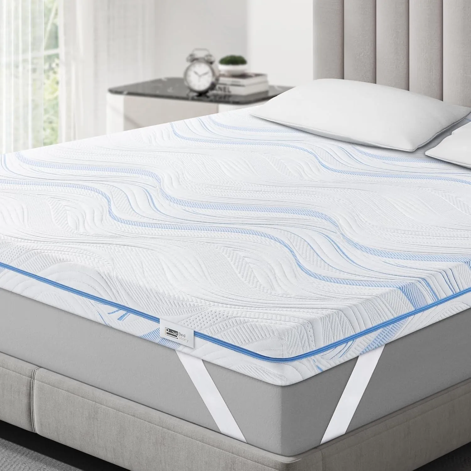 BedStory Topper 180x200 cm H3/H4 10 cm Hoch Gel kaltschaum Matratzentopper