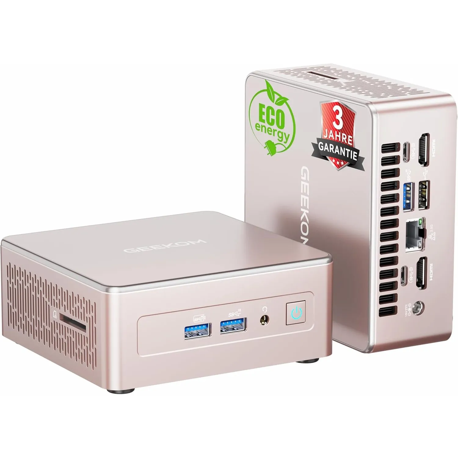 GEEKOM Mini PC A5 mit AMD Ryzen 5 7430U, 16GB DDR4 (Aufrüstbar,Kein LPDDR) 512GB SSD | 3 Jahren Garantie | 2.5G LAN | W…