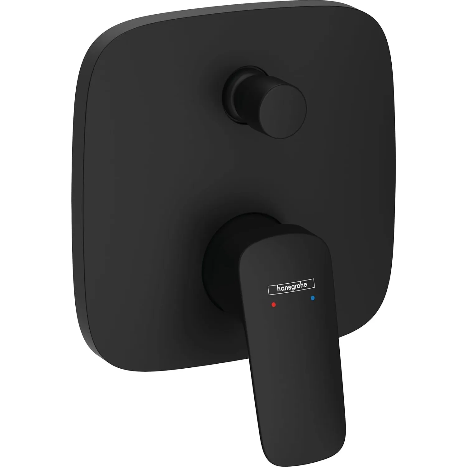 hansgrohe Logis - Badewannenarmatur Unterputz für 2 Verbraucher, Mischbatterie Badewanne für iBox universal, Mattschwarz