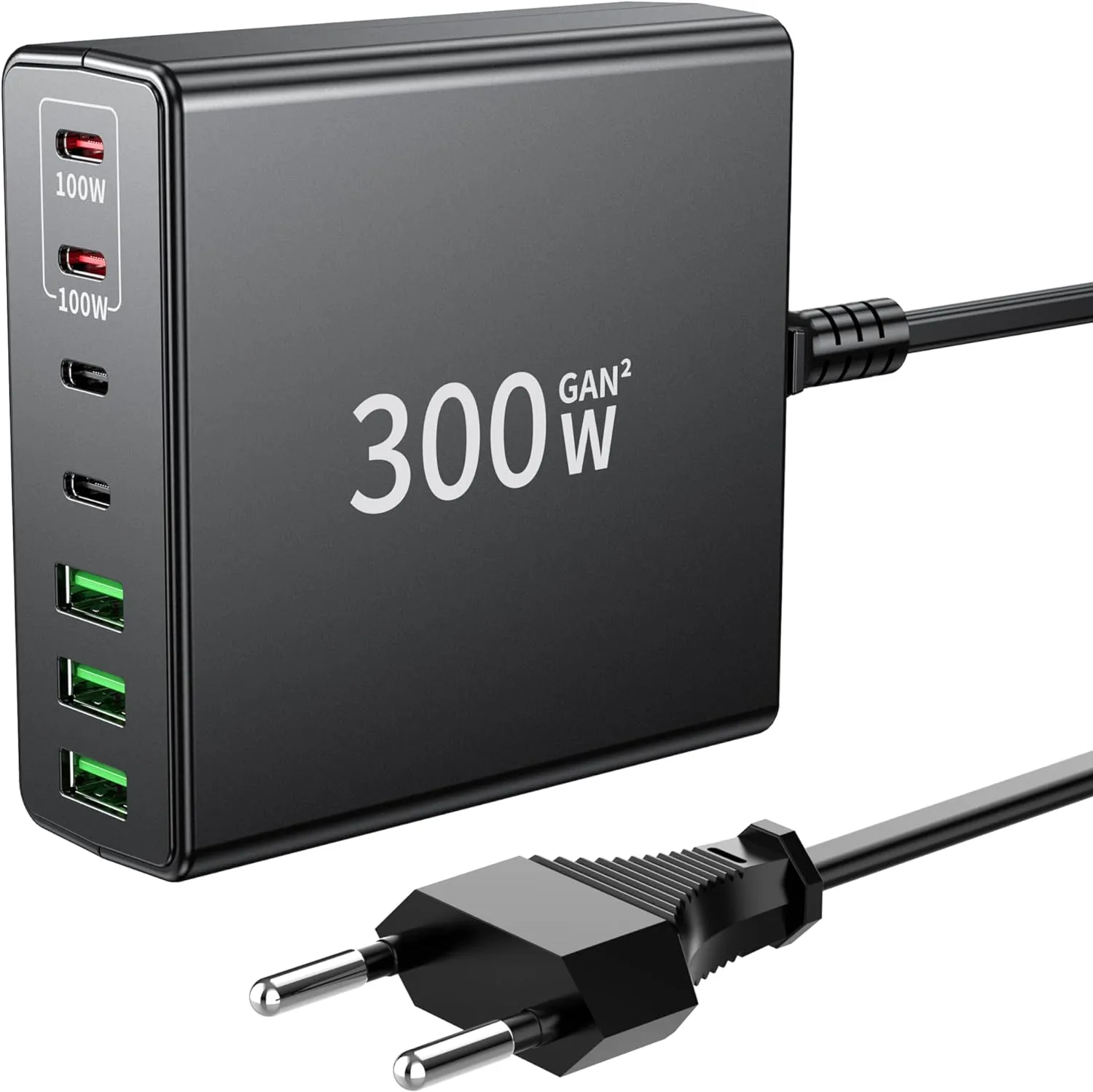 FINIBO USB C Ladegerät 300W: 7-Ports USB schnellladegerät mehrfach mit 4 USB-C und 3 USB-A, USB c ladegerät mehrfach Du…
