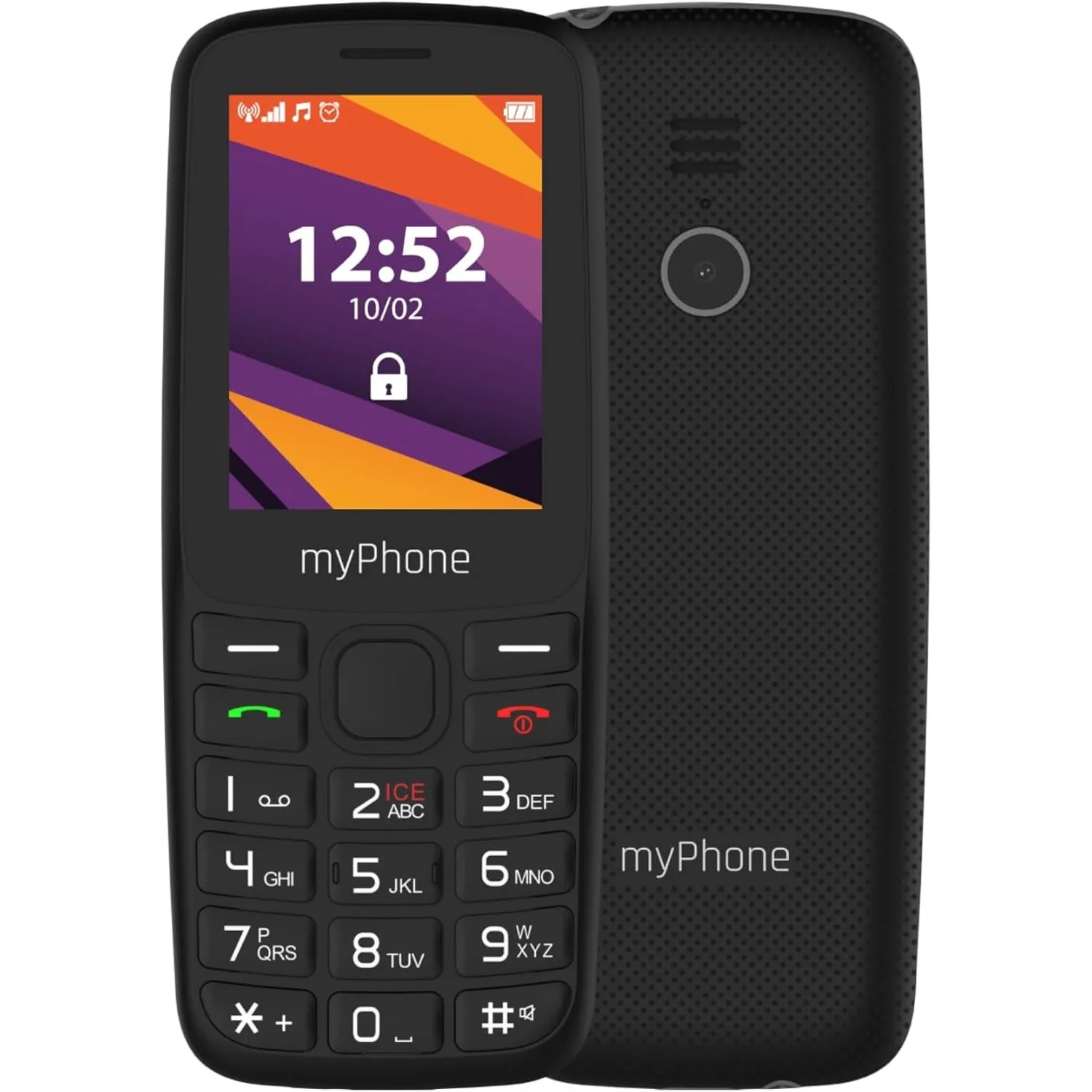 myPhone 6410 LTE 4G einfaches Telefon mit klarem Display und großen Tasten, großer 1400-mAh-Akku, Bluetoth, Radio, Fack…