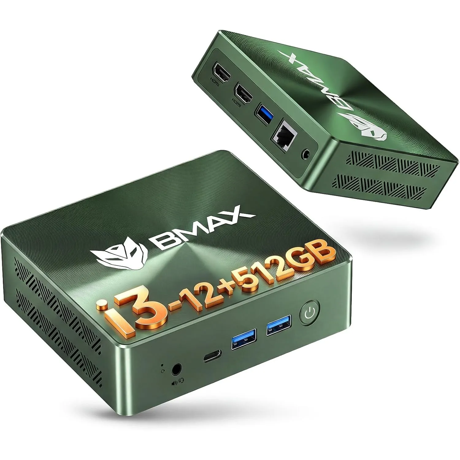 BMAX Mini PC B6 Plus, Intel Core i3-1000NG4, 12GB LPDDR4 RAM 512GB NVMe SSD