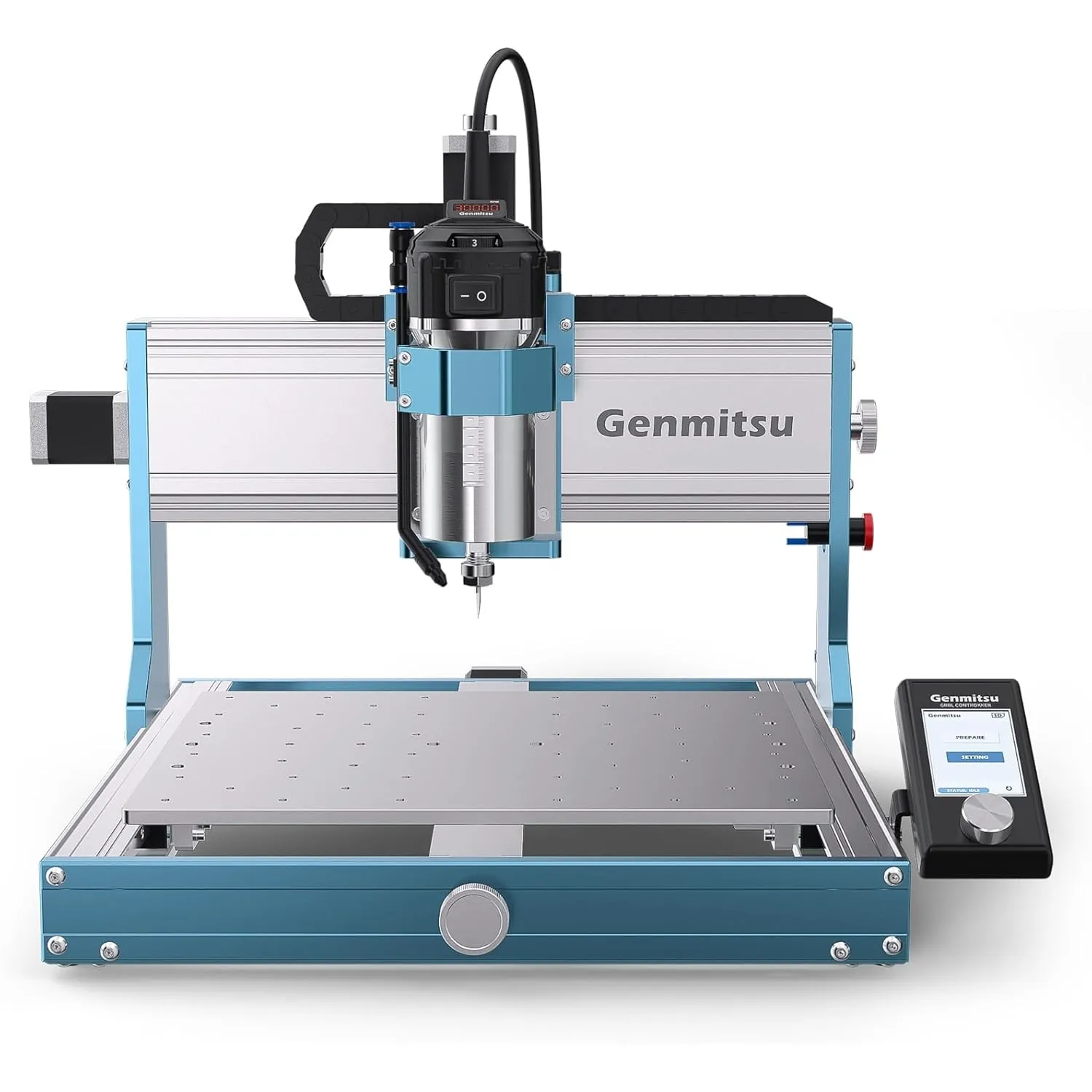 Genmitsu 3030-PROVer Ultra CNC-Fräsmaschine Metall, 710W Spindel | ±0,03 mm Präzision, für Aluminium, Metall & Acryl, G…