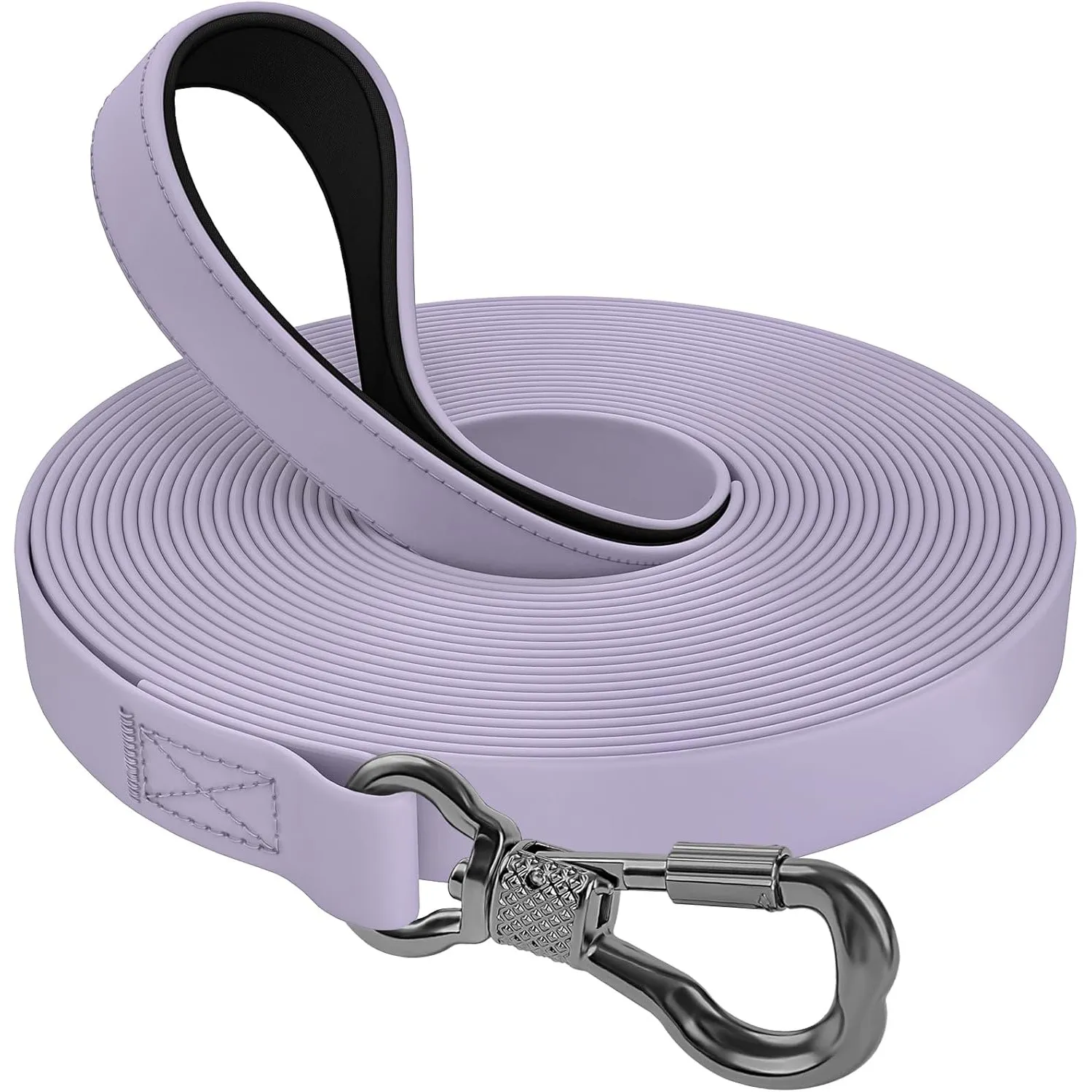 X XBEN Wasserfest Schleppleine für Hunde,3M 5M 10M 15M 20M 30M Gummierte Schleppleine mit Abschließbarer Karabine, Hund…