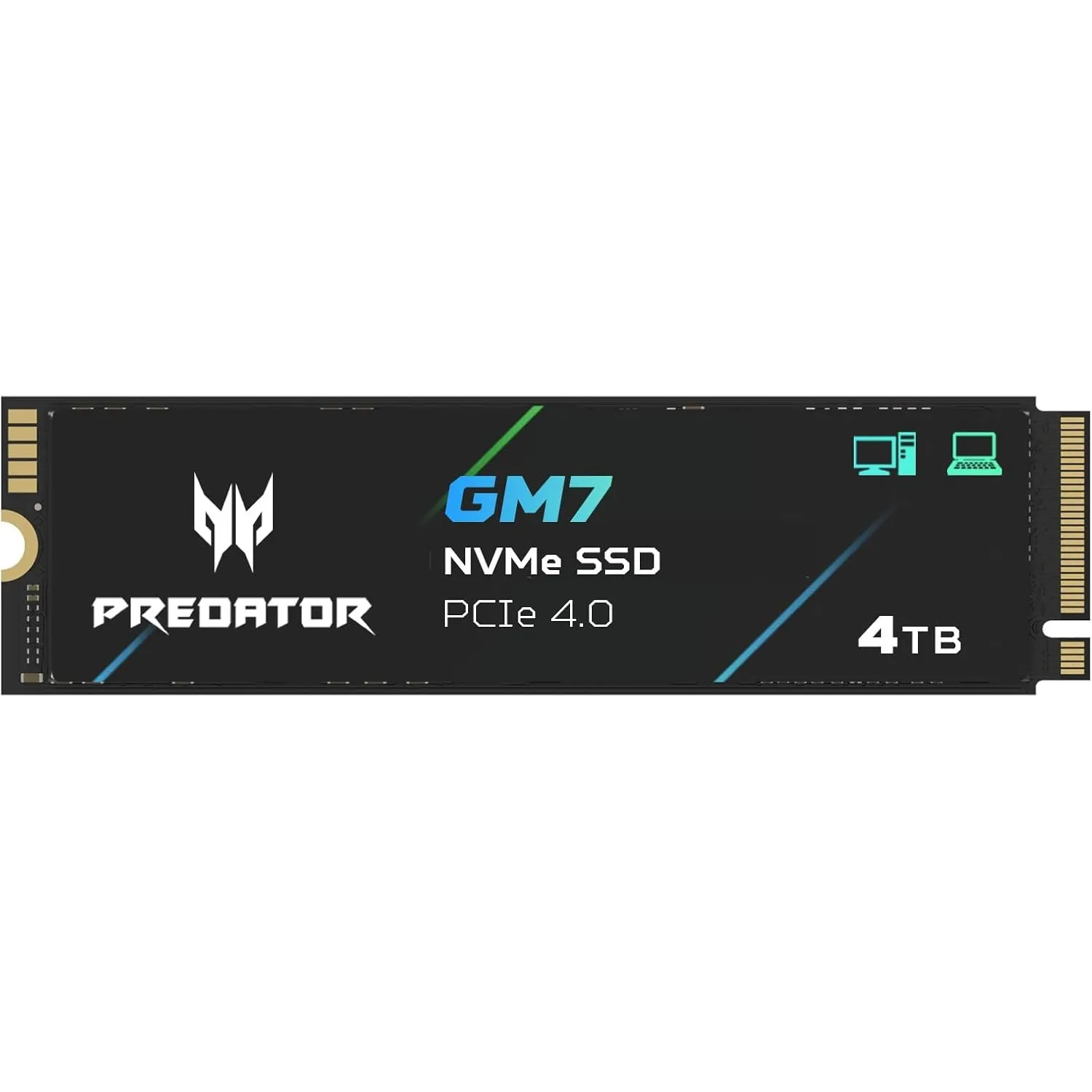 Acer Predator GM7 4TB M.2 NVMe SSD PCIe 4.0 - Lesegeschwindigkeit bis zu 7400 MB/s - Professionelle Interne Festplatte …
