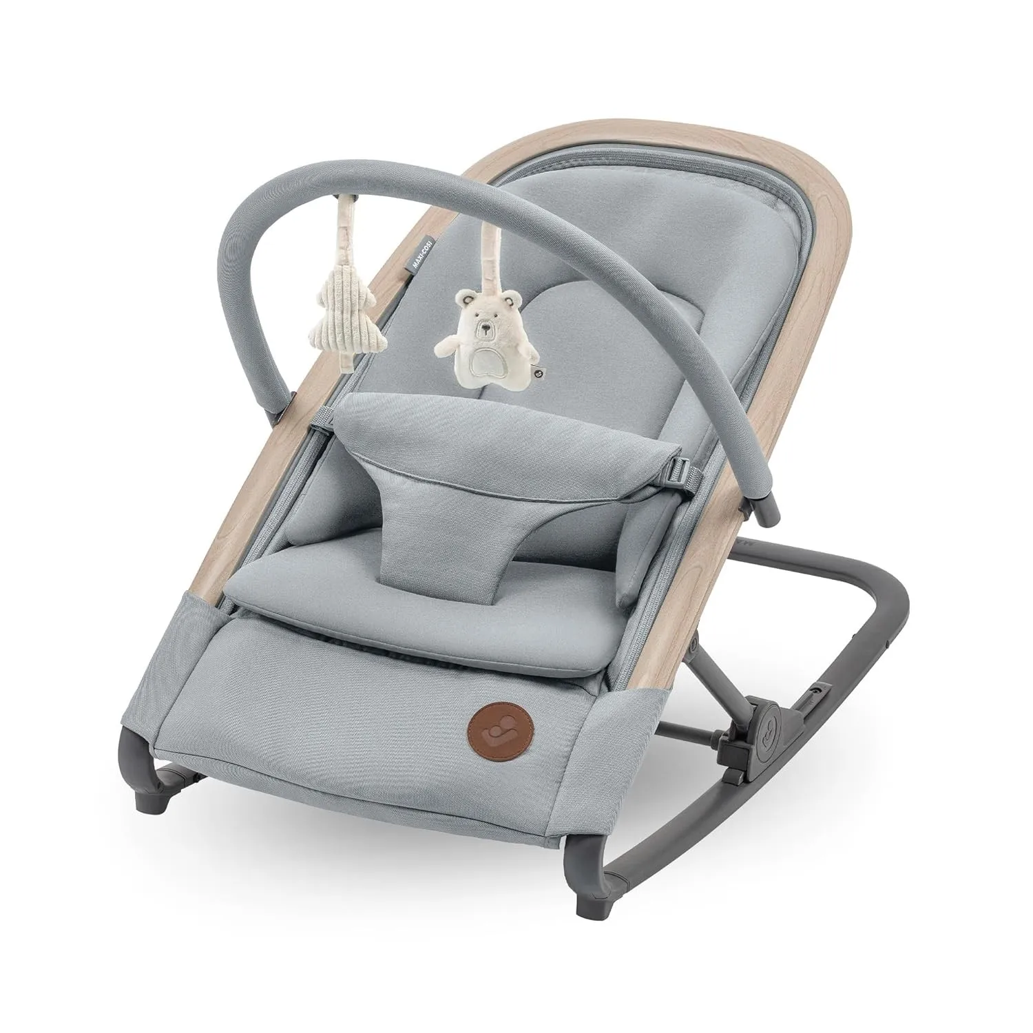 Maxi-Cosi Kori 2-in-1-Babywippe mit Spielzeugbogen, 0–2 Jahre, bis zu 15 kg, Baby Bouncer, 3 mit einer Hand einstellbar…