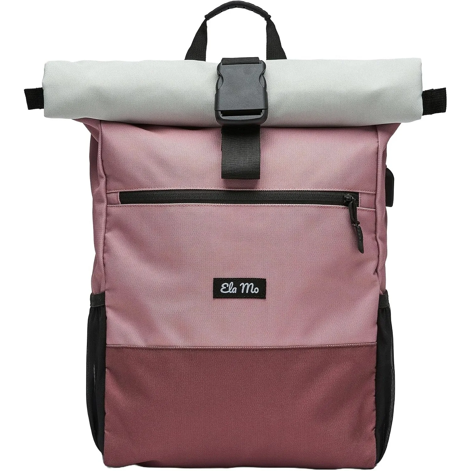 Ela Mo® Rolltop Rucksack Damen - Rollrucksack Anti Diebstahl für Sport & Reisen - Laptoprucksack für Schule, Uni, Busin…