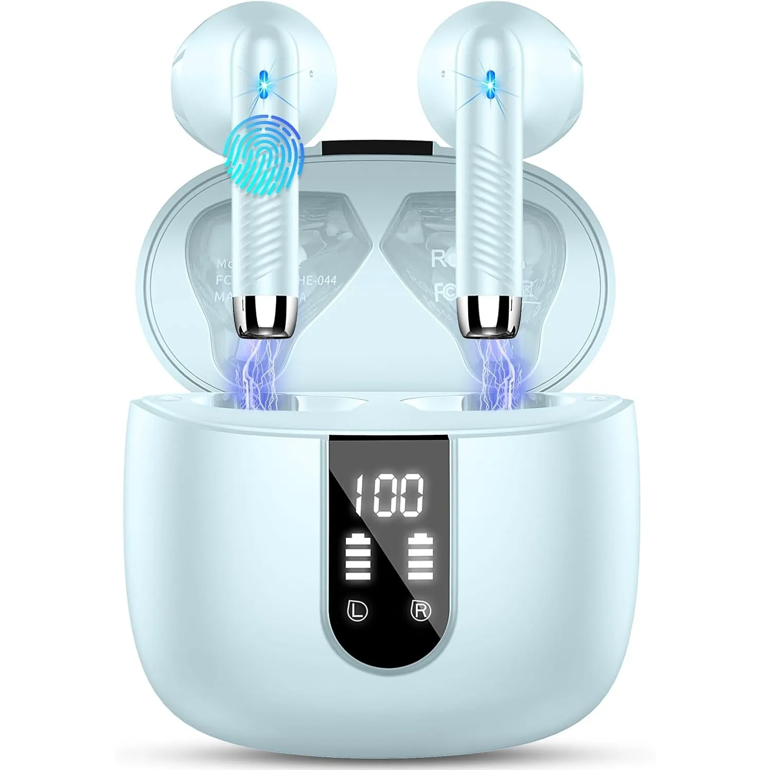 Drsaec Bluetooth Kopfhörer, In Ear Kopfhörer Kabellos Bluetooth 5.4 | Neue 4 Mic Kabellose Kopfhörer ENC Noise Cancelli…