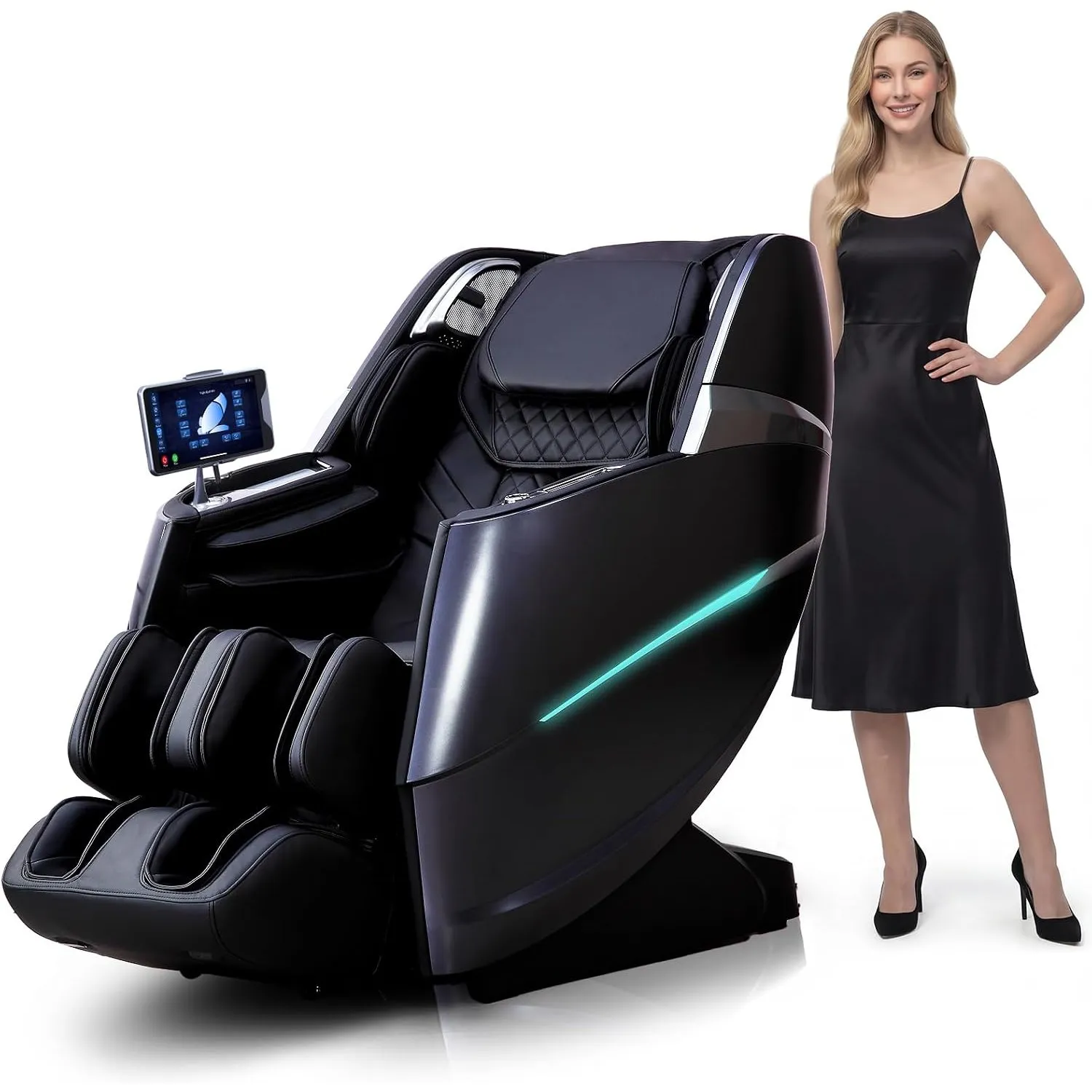 HealthRelife 2026 Business Class 4D Massagesessel DIY-Programme Schwarz