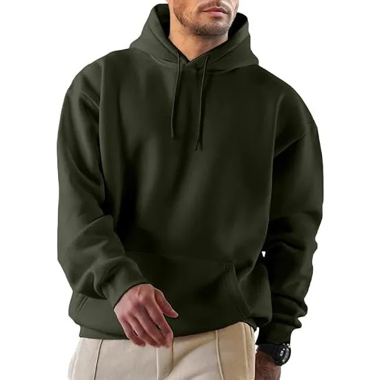 JMIERR Herren Fleece gefüttert Hoodie mit Taschen Warm Pullovers S-5XL