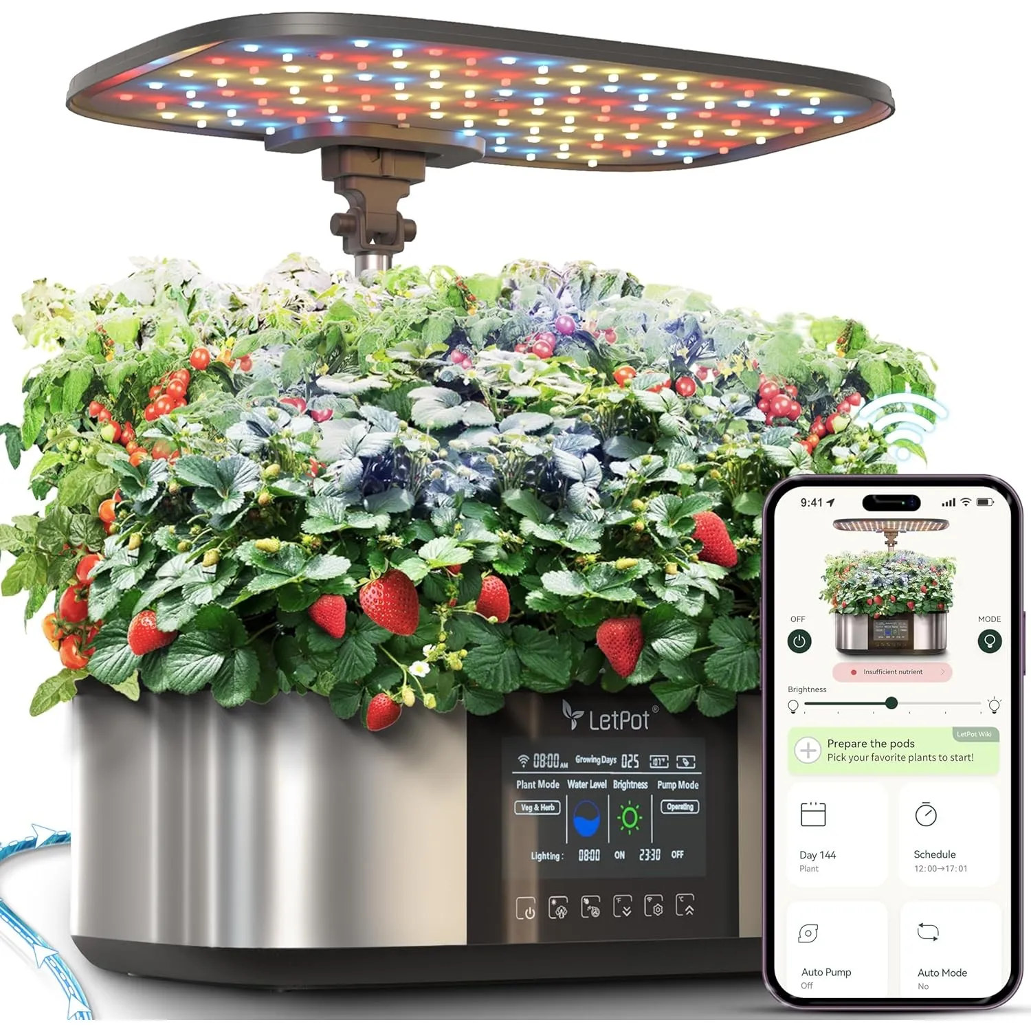 LETPOT LPH-Max Hydrokultur-Anzuchtsystem-Kit, 21 Pods APP & WiFi, automatisch gesteuert, intelligenter Indoor-Garten mi…