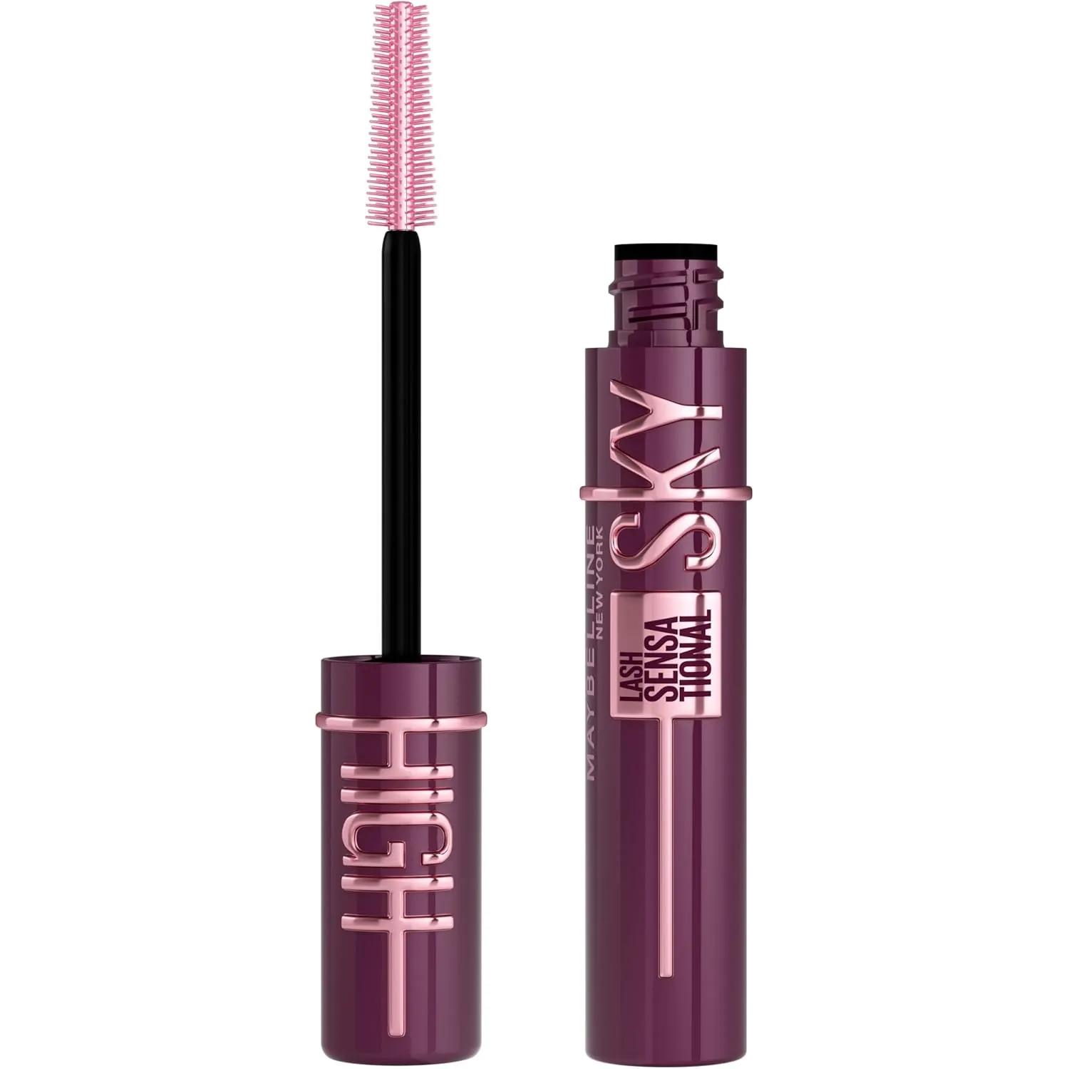Maybelline New York Sky High Burgundy Haze Mascara für extreme Länge & volles Volumen, Wimperntusche in edlem Weinrot/B…