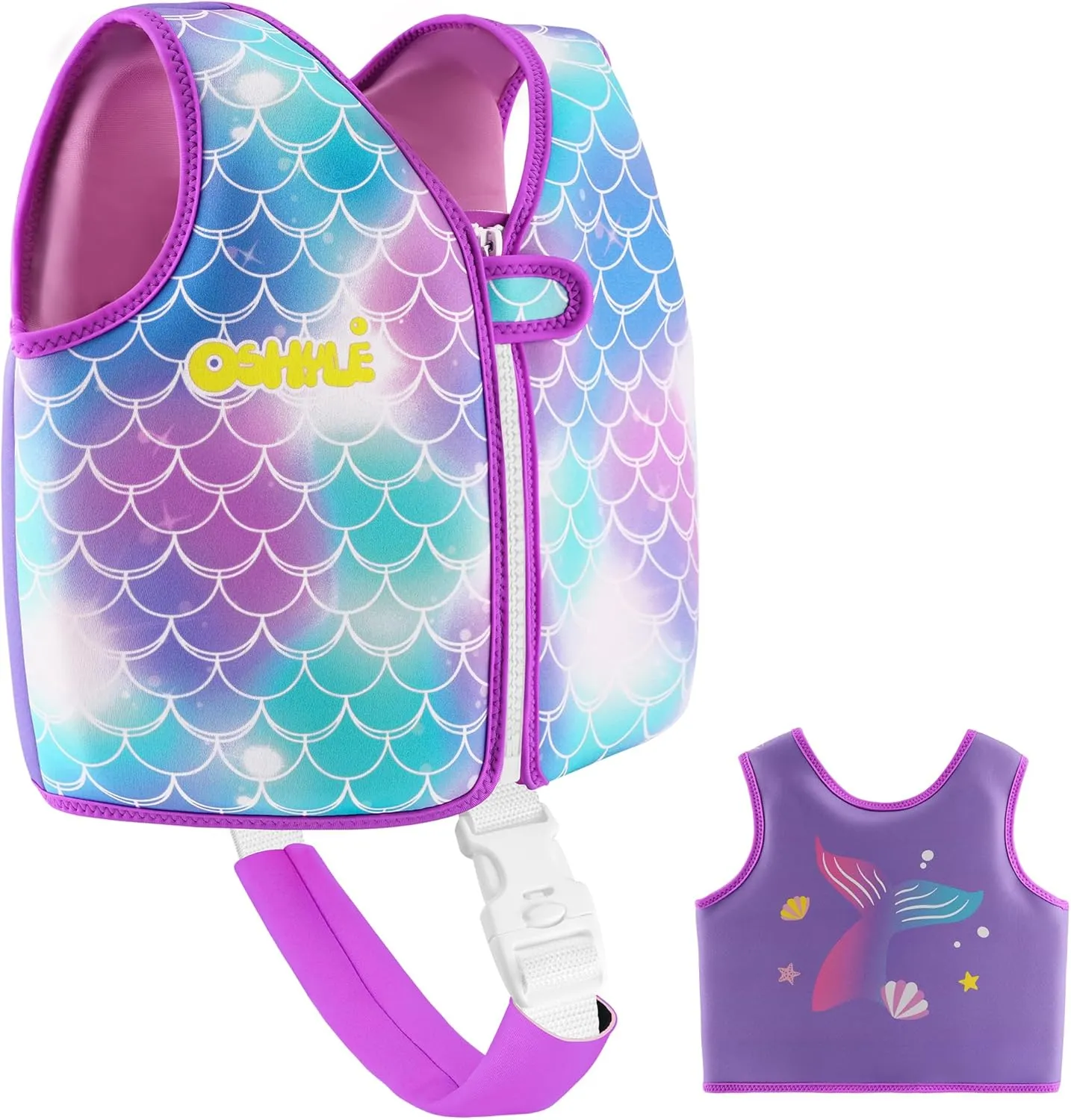 Kids’ Life Jacket, Boys’, Girls’, Toddlers’ Neoprene Swimming Jacket, Buoyant Life Jacket for 1–9 Years