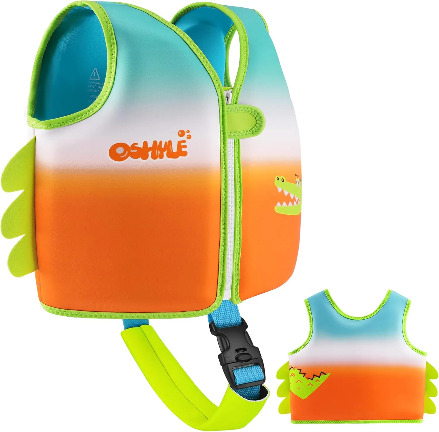 Kids’ Life Jacket, Boys’, Girls’, Toddlers’ Neoprene Swimming Jacket, Buoyant Life Jacket for 1–9 Years
